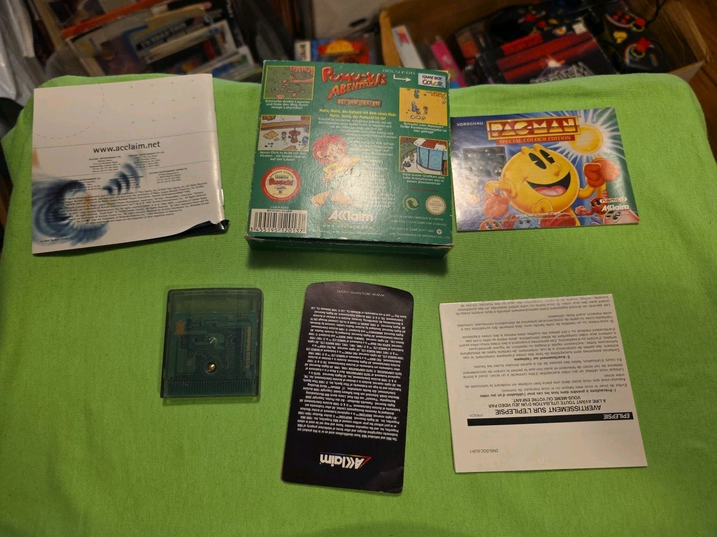 Complete CIB Gameboy GBA GBC Gameboy Color Pumuckls Abenteuer Bei Den Piraten