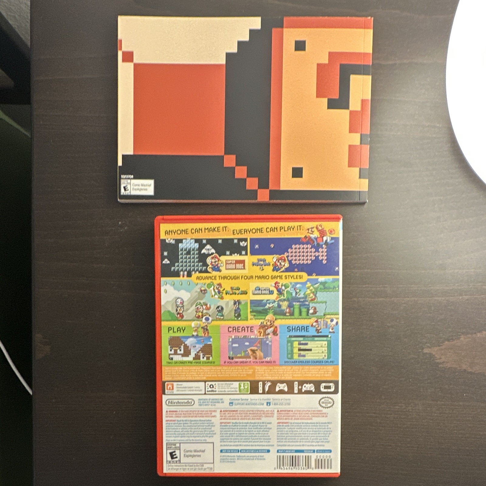 Nintendo Super Mario Maker Wii U CIB Booklet Included