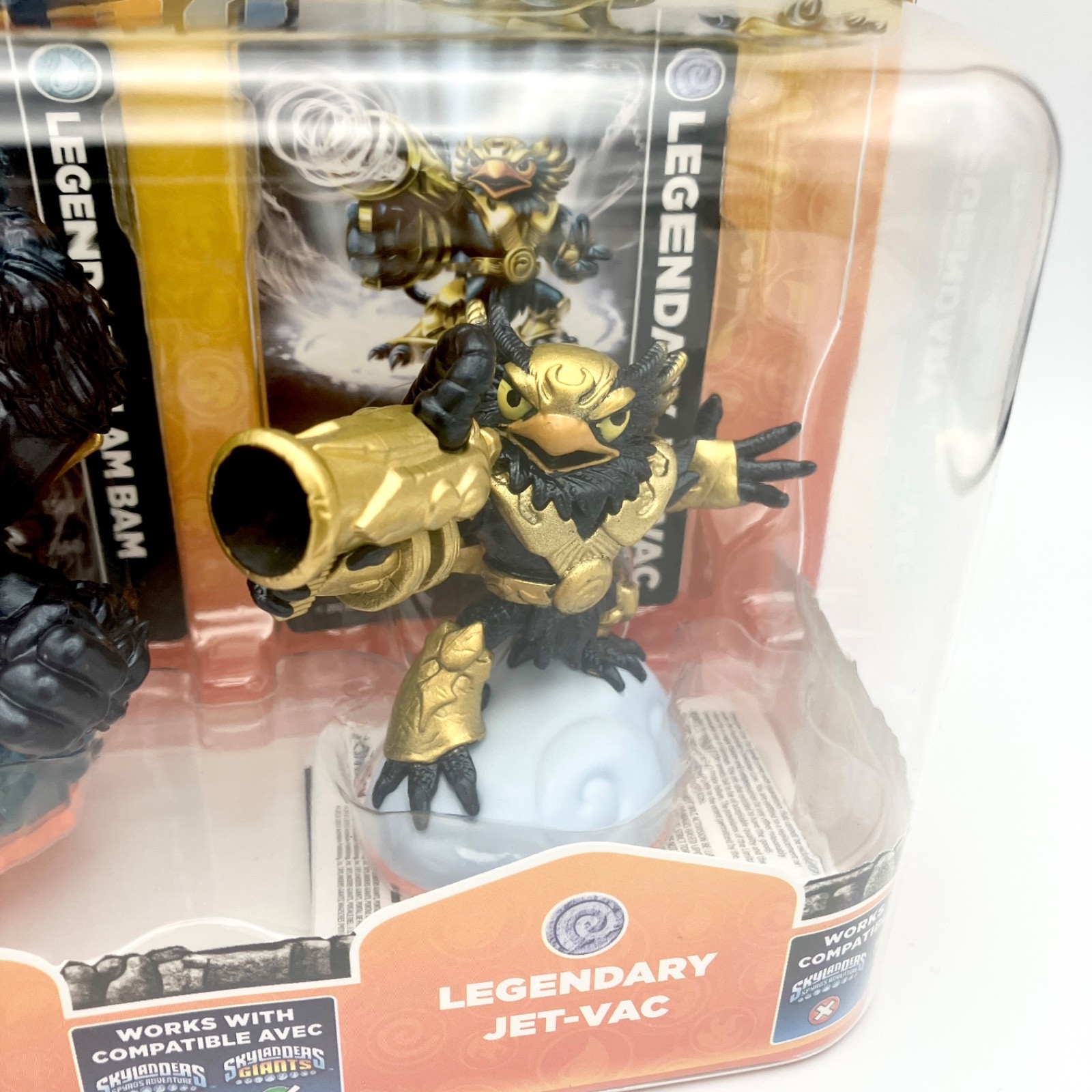 Skylanders Giants Legendary Slam Bam Ignitor Jet Vac 3 Pack Figures NEW SEALED