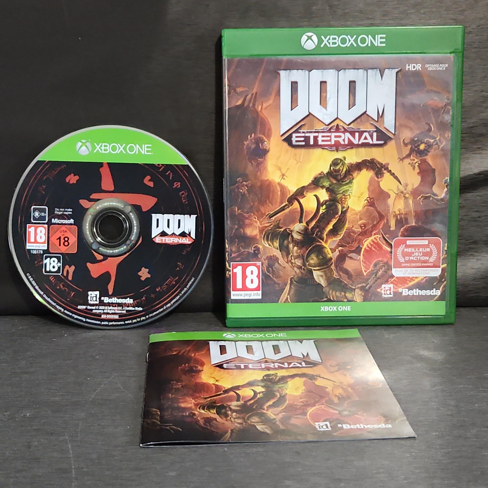 Doom Eternal Microsoft Xbox One Game CIB PEGI 18