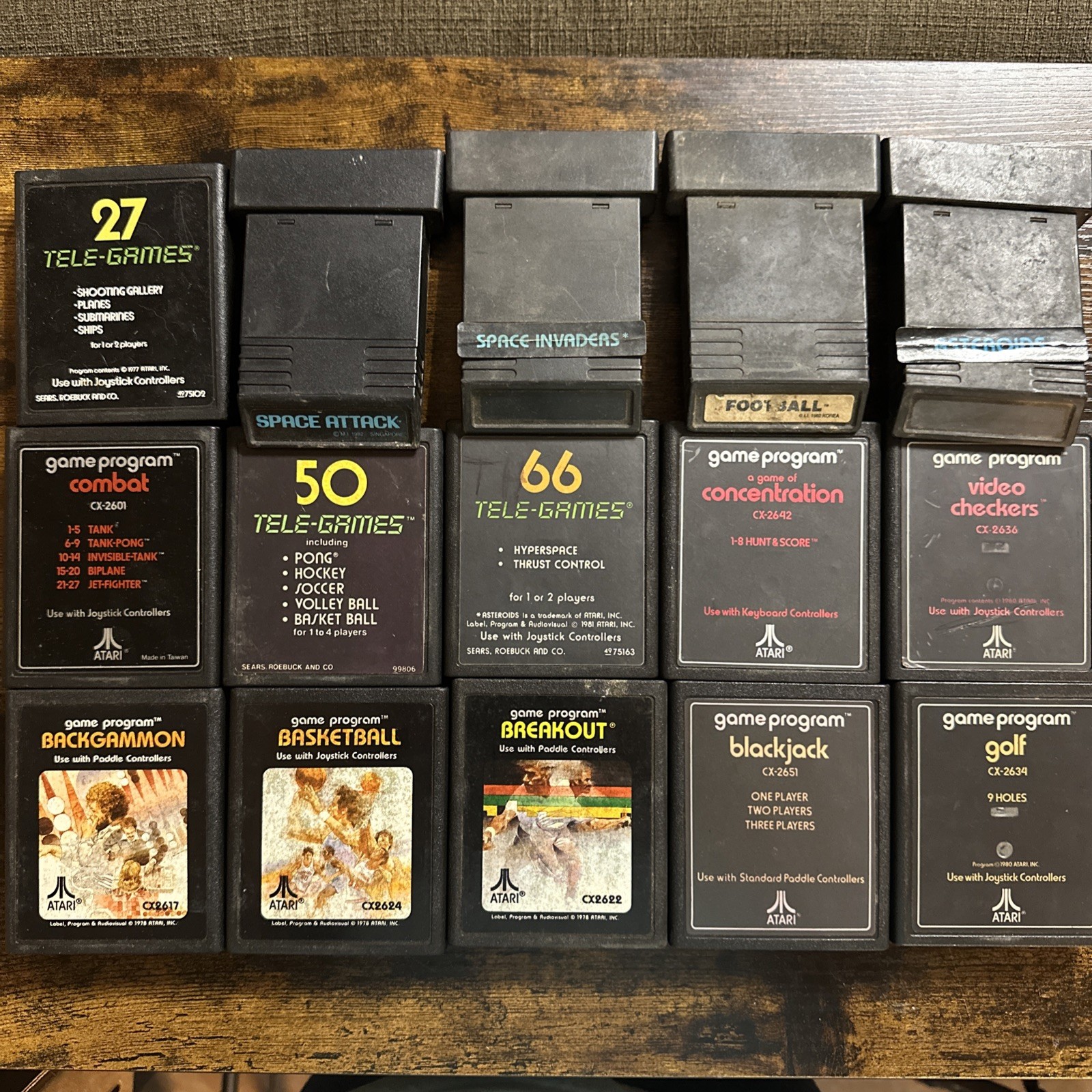 Vintage Atari Game Lot 92 Games Atari 2600 400 800 Activision CBS Untested