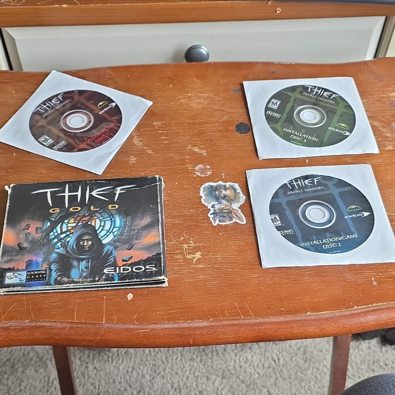Eidos Thief Gold CD release + Manual Included + loose copy of thief dead shadows