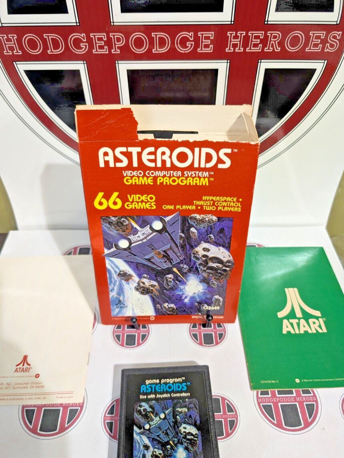 Asteroids – Atari 2600 – CIB – Cleaned/Tested – See Description**