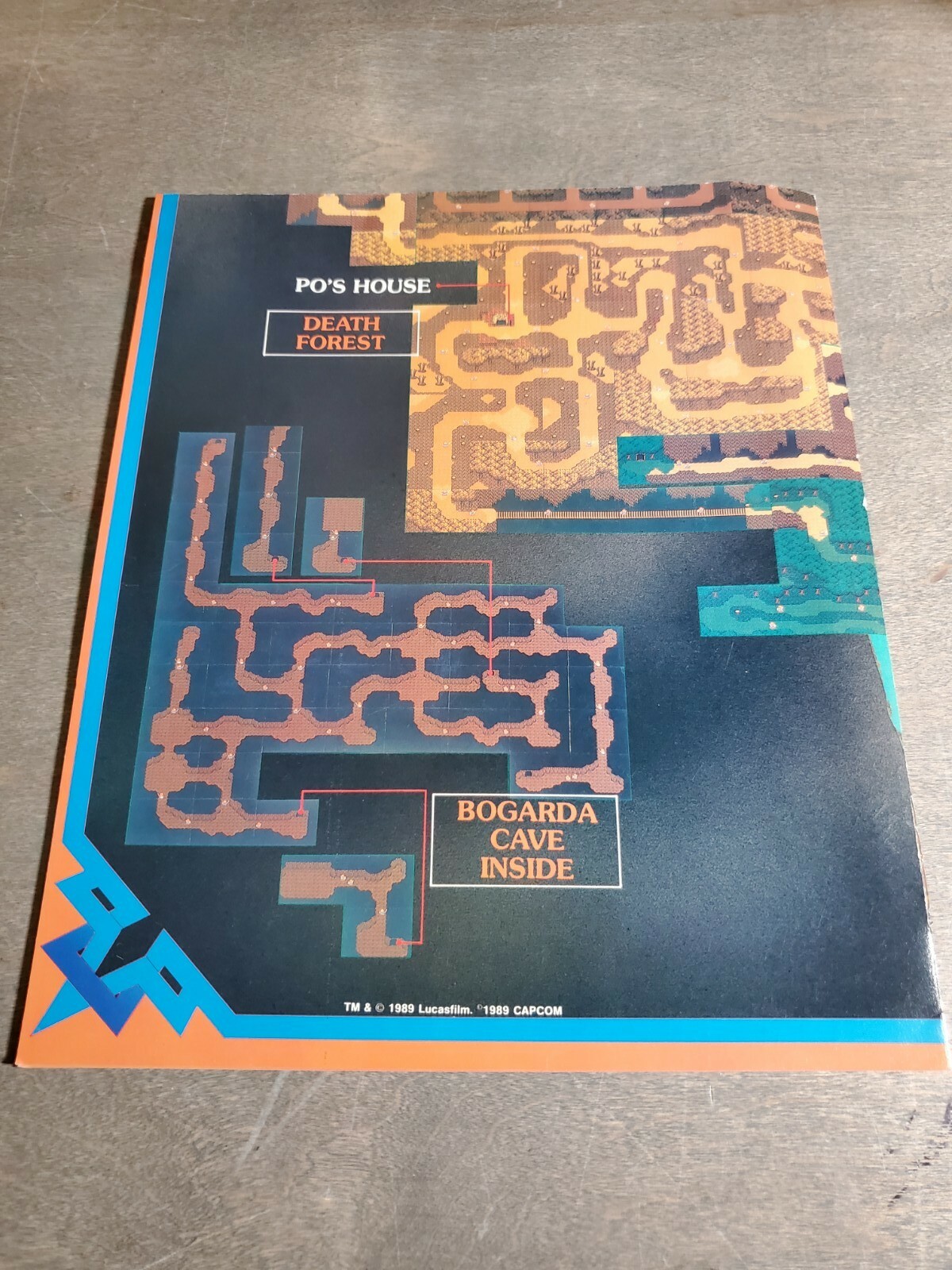 Vtg Nintendo Power IronSword Wizards & Warriors NES Poster w Willow Map Original