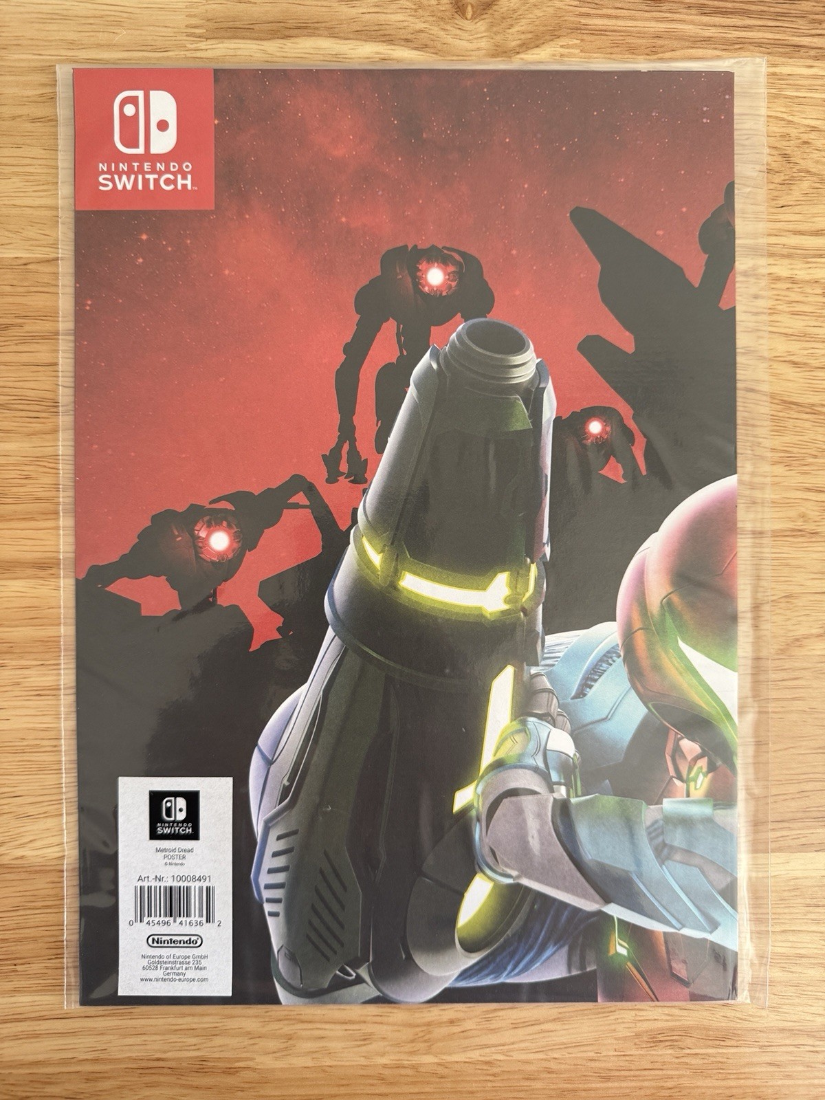 MEGA RARE METROID DREAD SAMUS OFFICIAL NINTENDO POSTER FOR COLLECTORS! SEALED!