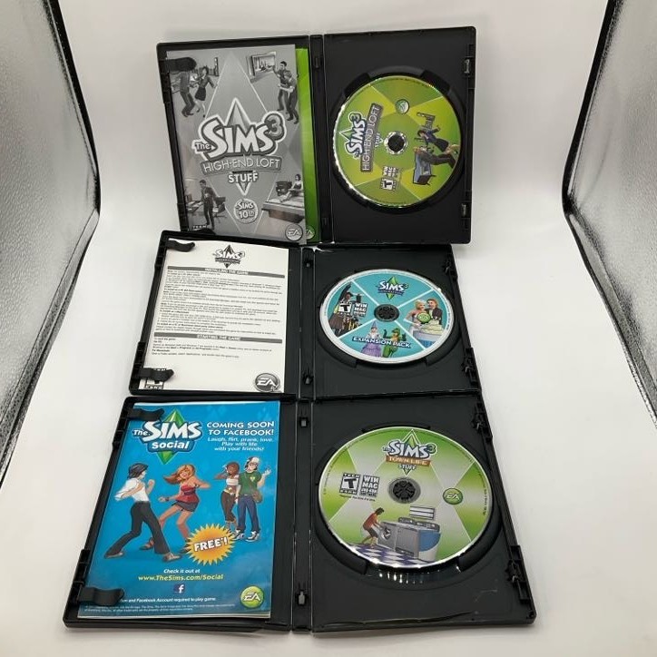 Lot of (9) Sims 3 PC Games Master Suite Monte Vista Town Life Generations Deluxe