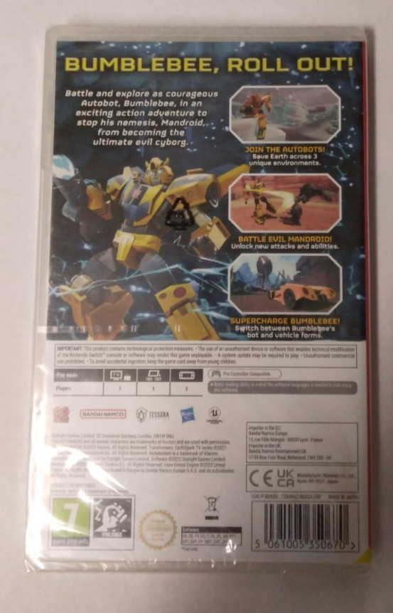 Nintendo Switch Transformers: Earth Spark – Expedition Video Game Pegi 7 NEW