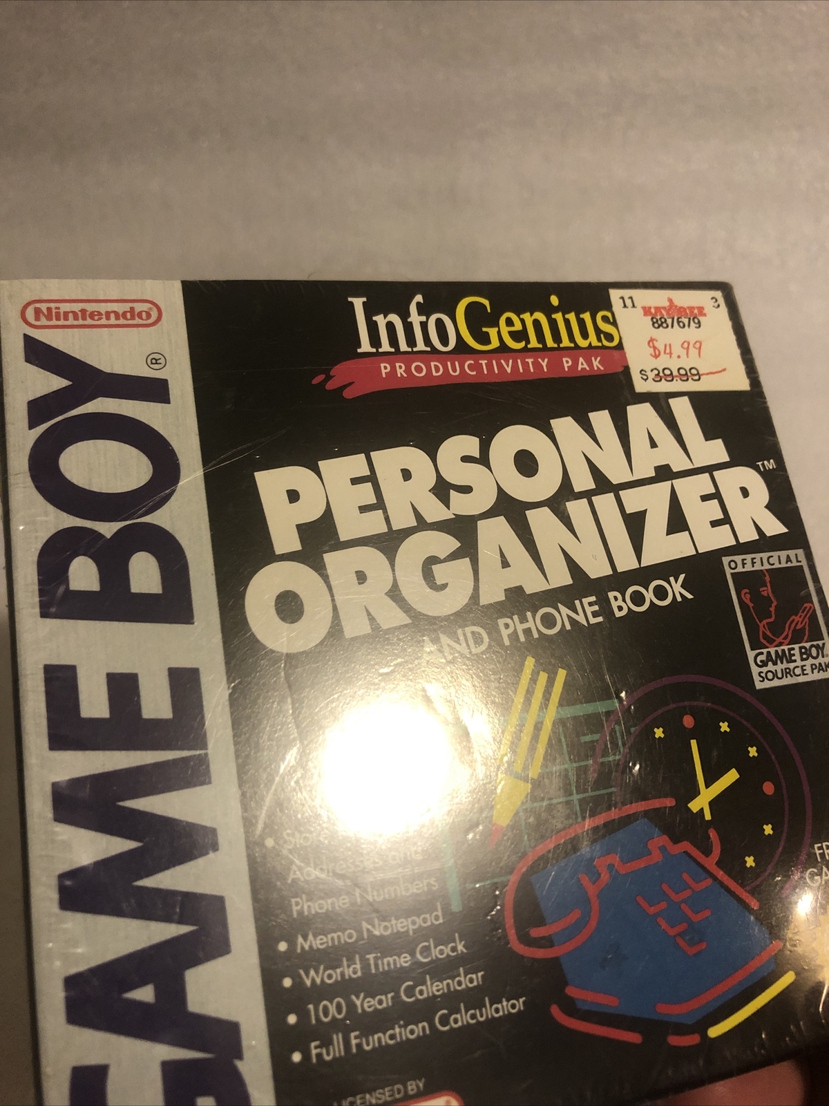 Nintendo Gameboy InfoGenius Productivity Pack Personal Organizer SEALED