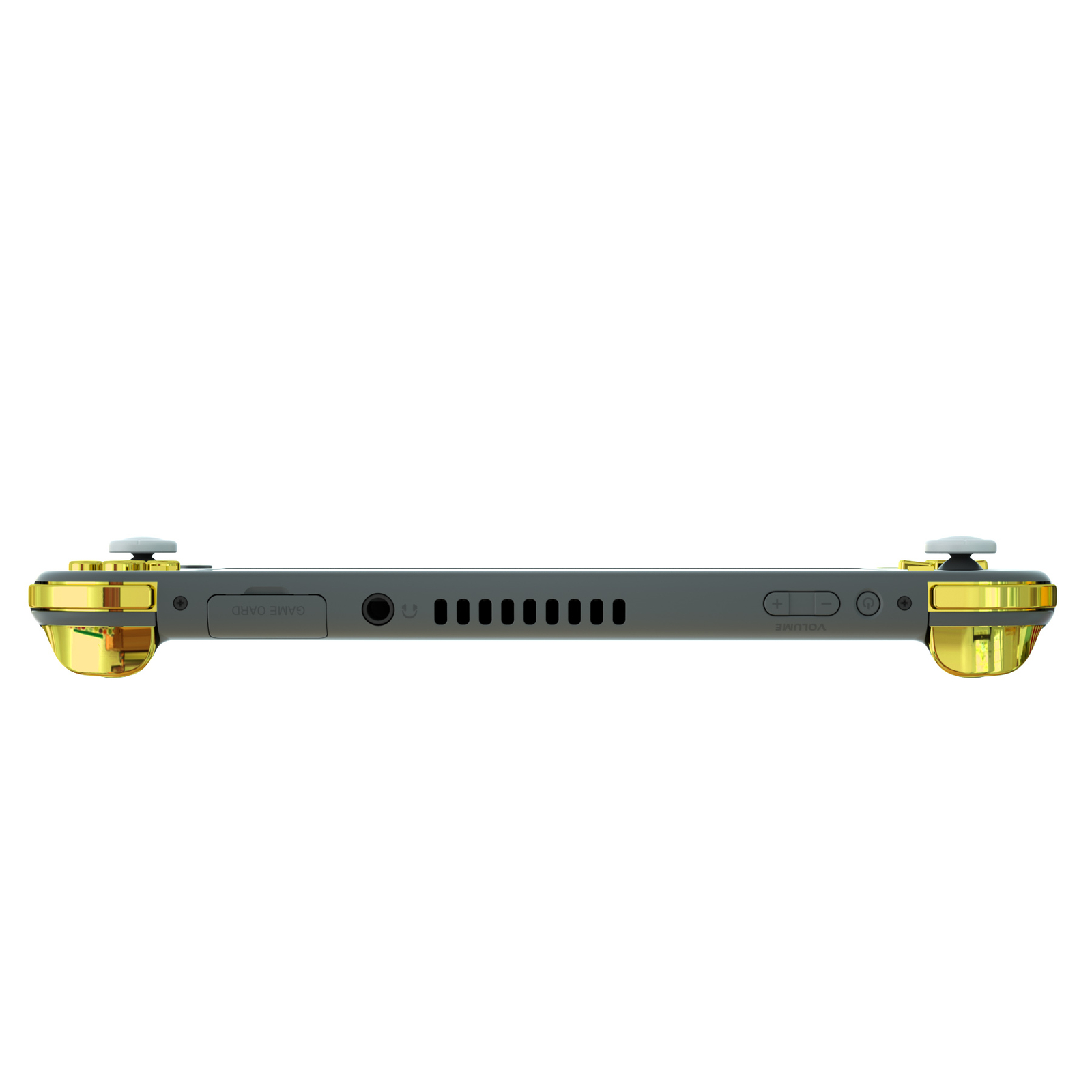 Chrome Gold Glossy Replacement Dpad ＆ Face Buttons for Nintendo Switch Lite
