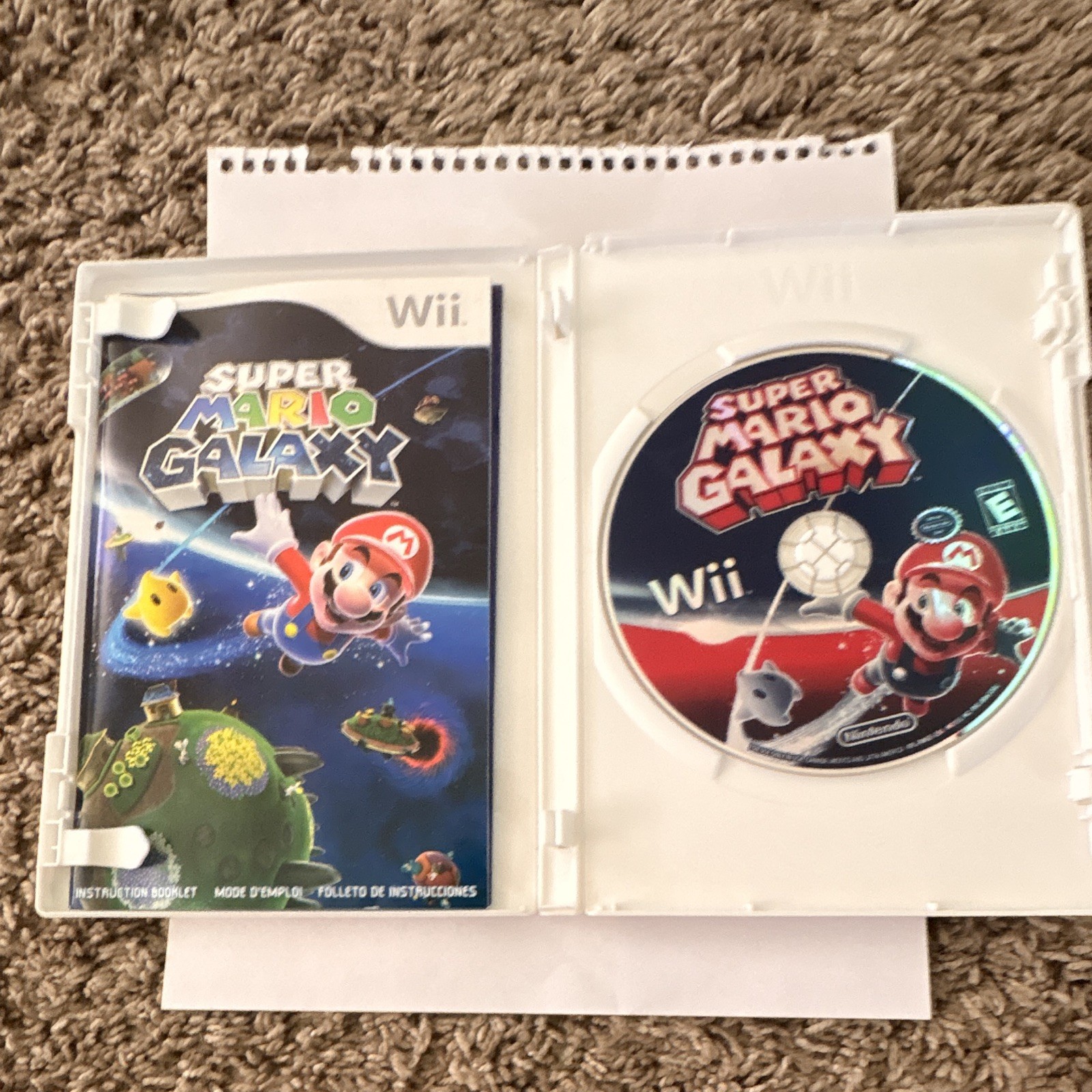 Nintendo Super Mario Galaxy Nintendo Wii w/ Manual E Everyone NTSC-U/C 2007
