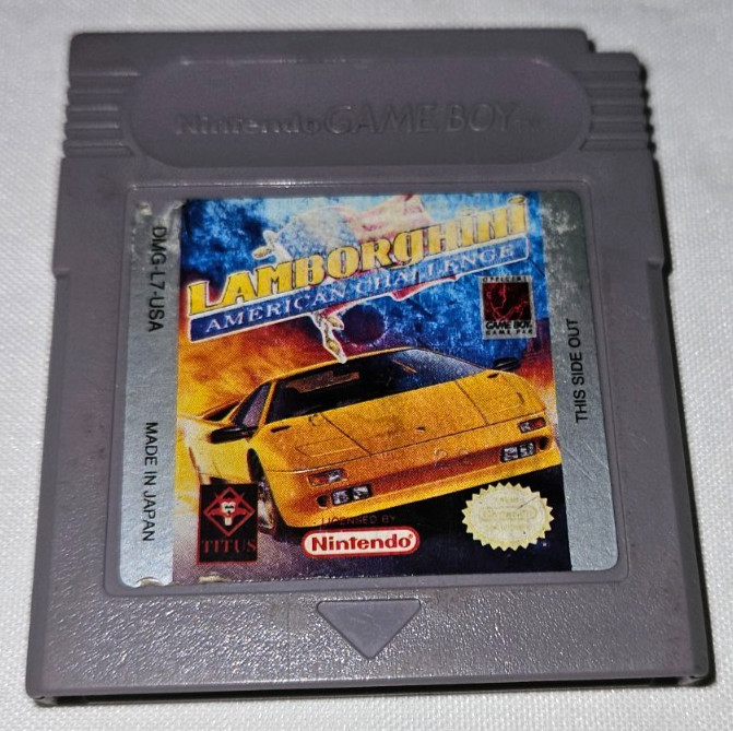 Lamborghini American Challenge Cartridge Only Authentic Nintendo Game Boy USA