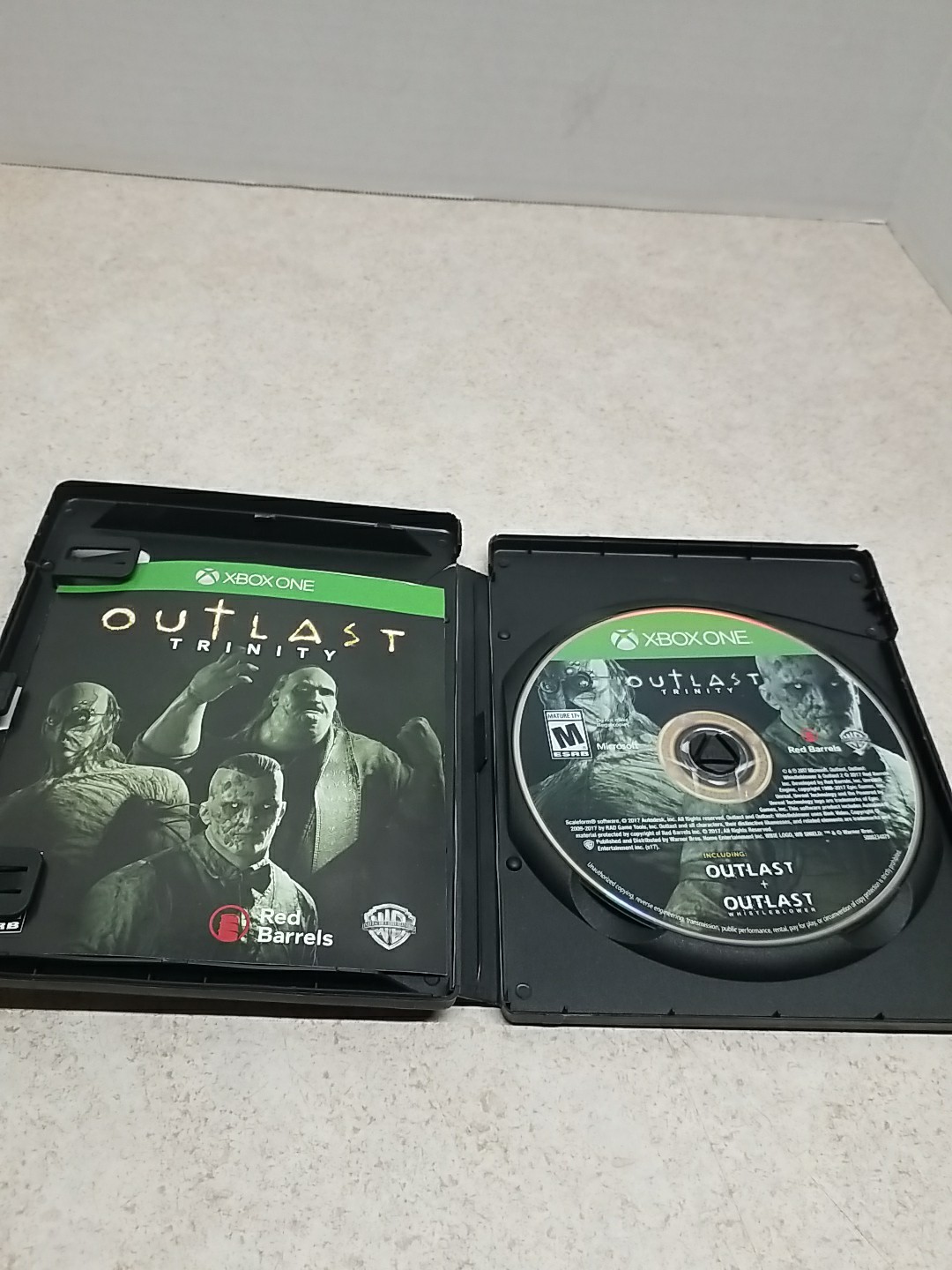 Outlast Trinity Microsoft Xbox One Complete Untested Video Games Games