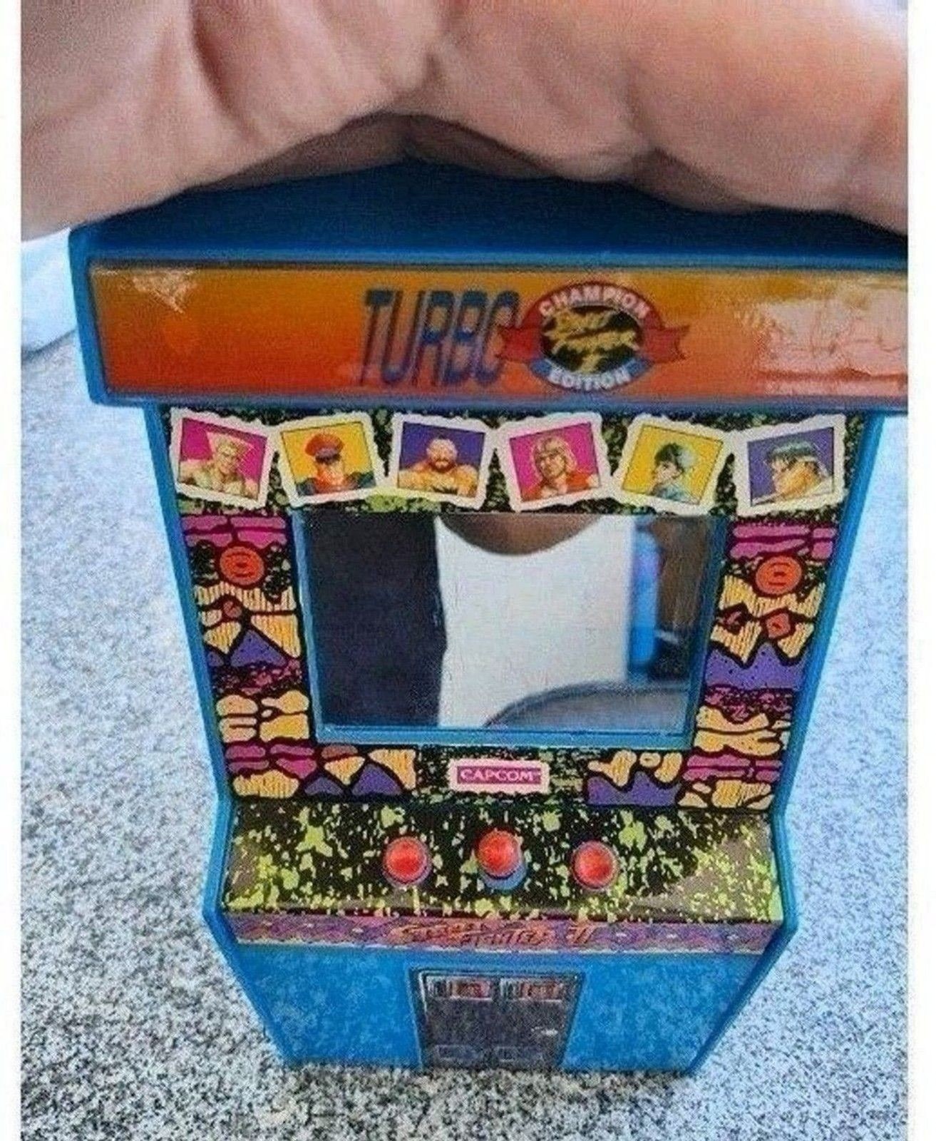Street Fighter II Turbo Electronic Talking 10″ Arcade Bank 1993 Capcom