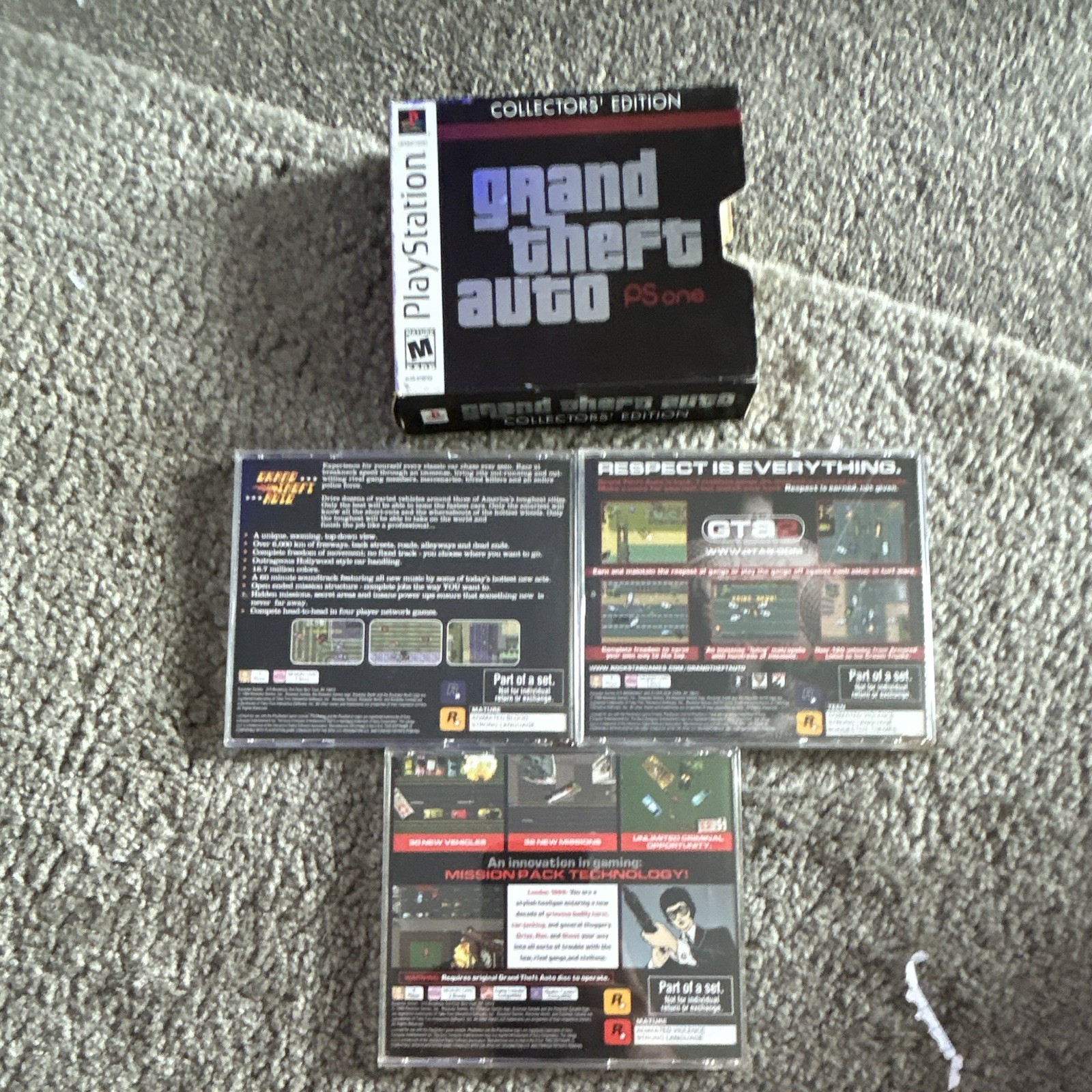 Rockstar Grand Theft Auto Collector’s Edition (Sony PlayStation 1 w/ maps
