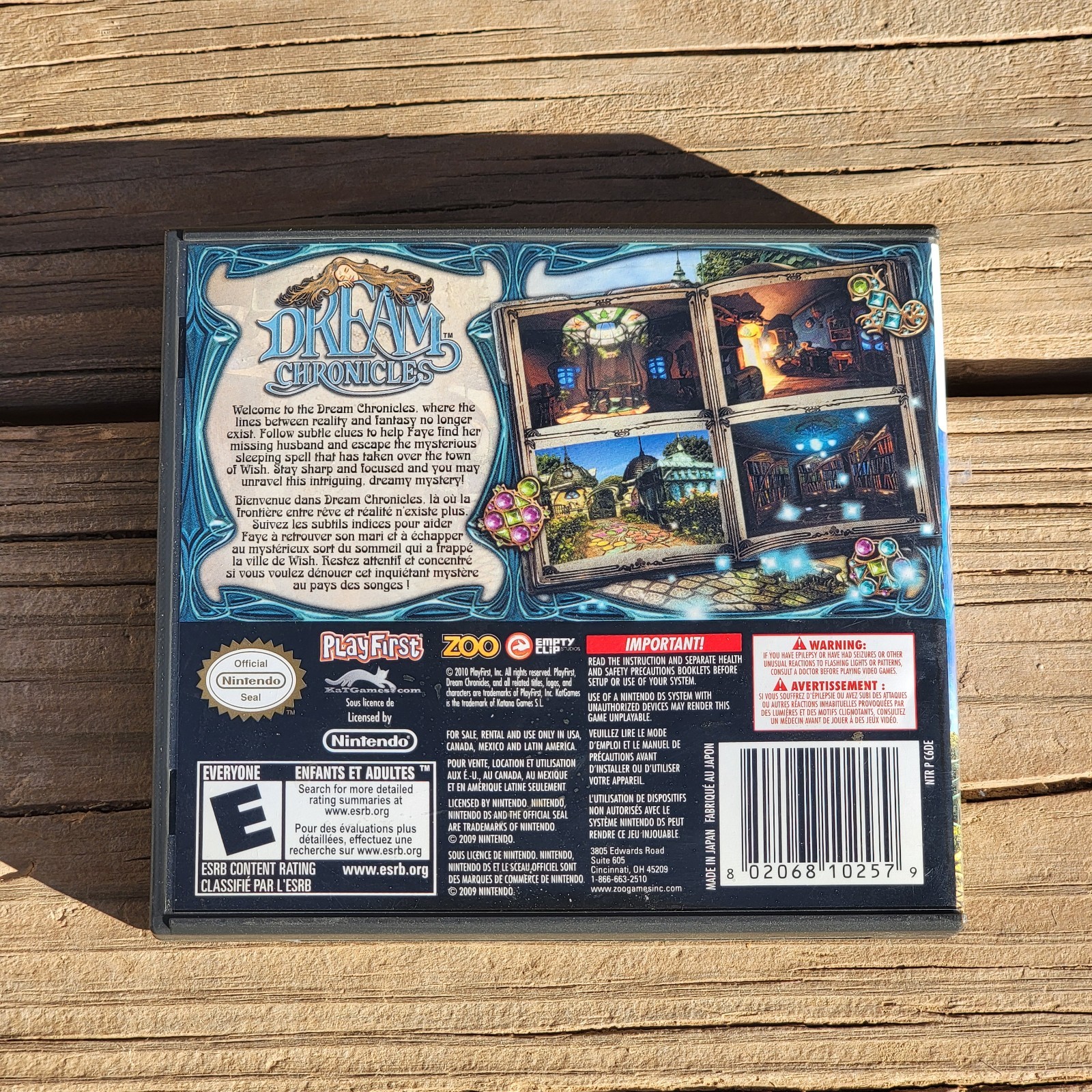 Dream Chronicles (Nintendo DS, 2010) Complete In Box