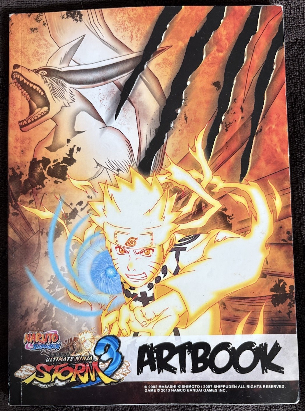 Namco Bandai Naruto Shippuden Ultimate Ninja Storm 3 Art Book Kurama Soy Ink