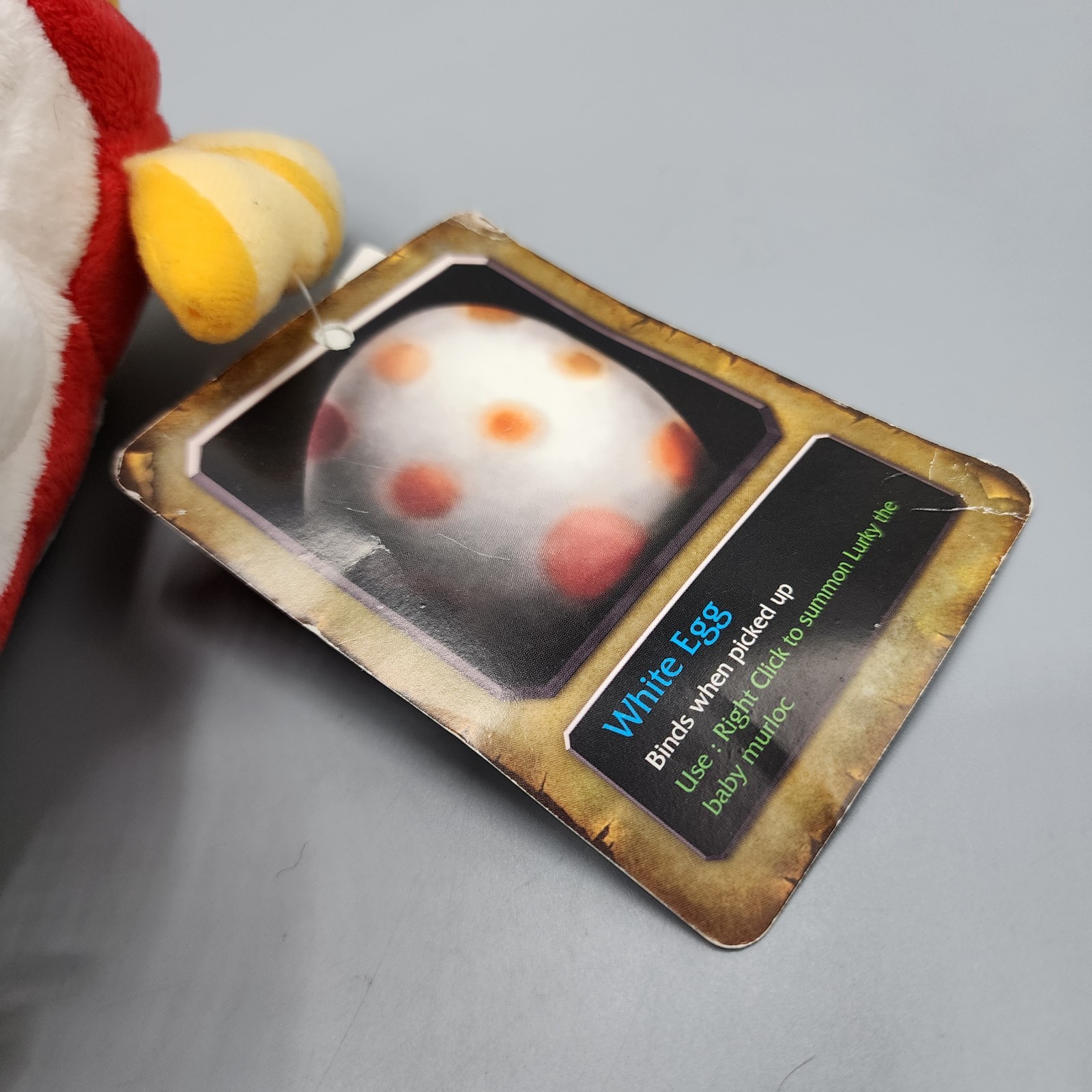 Blizzard World of Warcraft White Murloc Lurky Plush Blizzcon 2013 / NWT