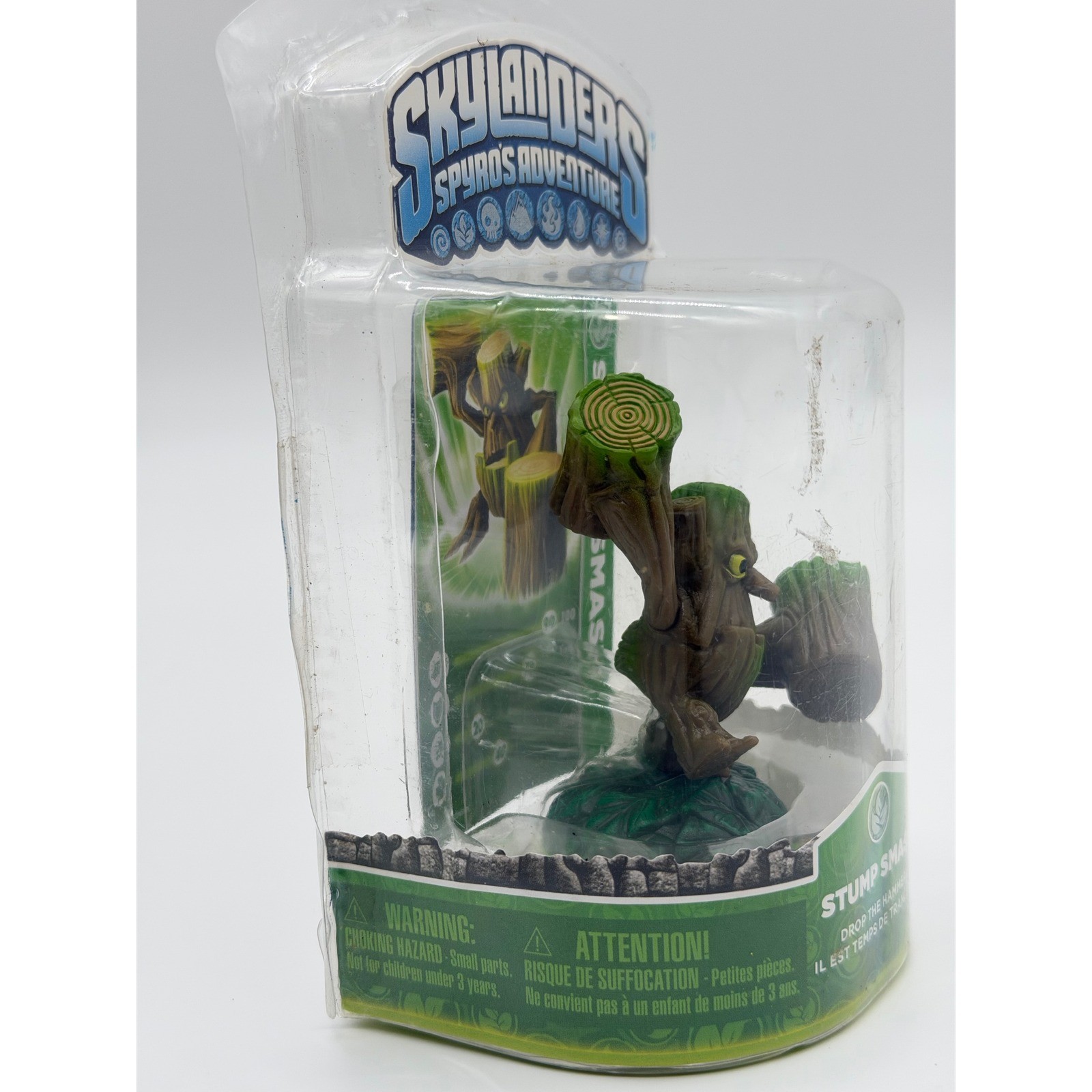 Skylanders Spyros Adventure Stump Smash Figure Life Element Green Activision New