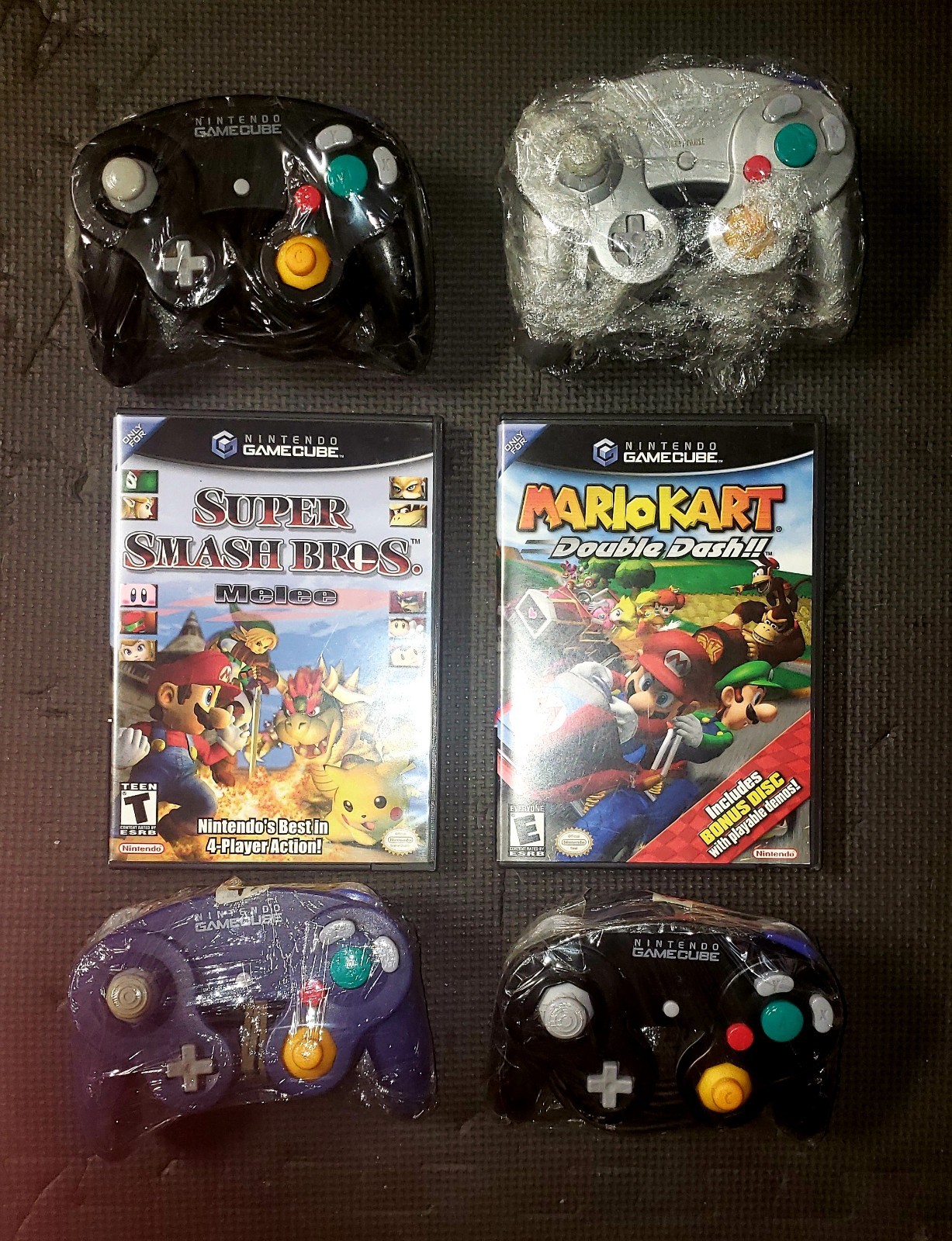 Smash Bros Melee Mario Kart Double Dash!! Nintendo GameCube Controller x4 Tested