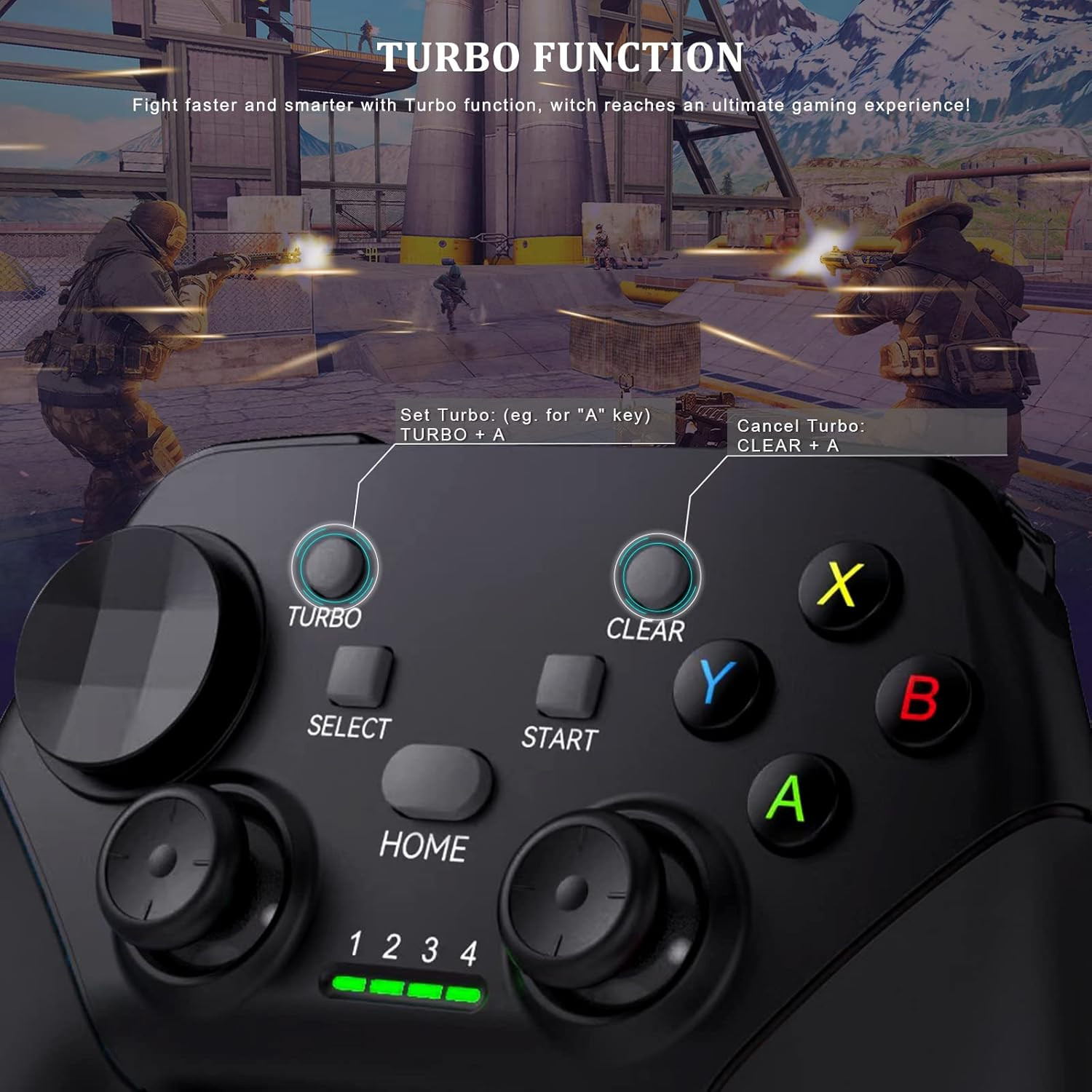 Wireless Mobile Gaming Controller Gamepad for Iphone/Android/Ipad/Pc/Switch/Ps4/