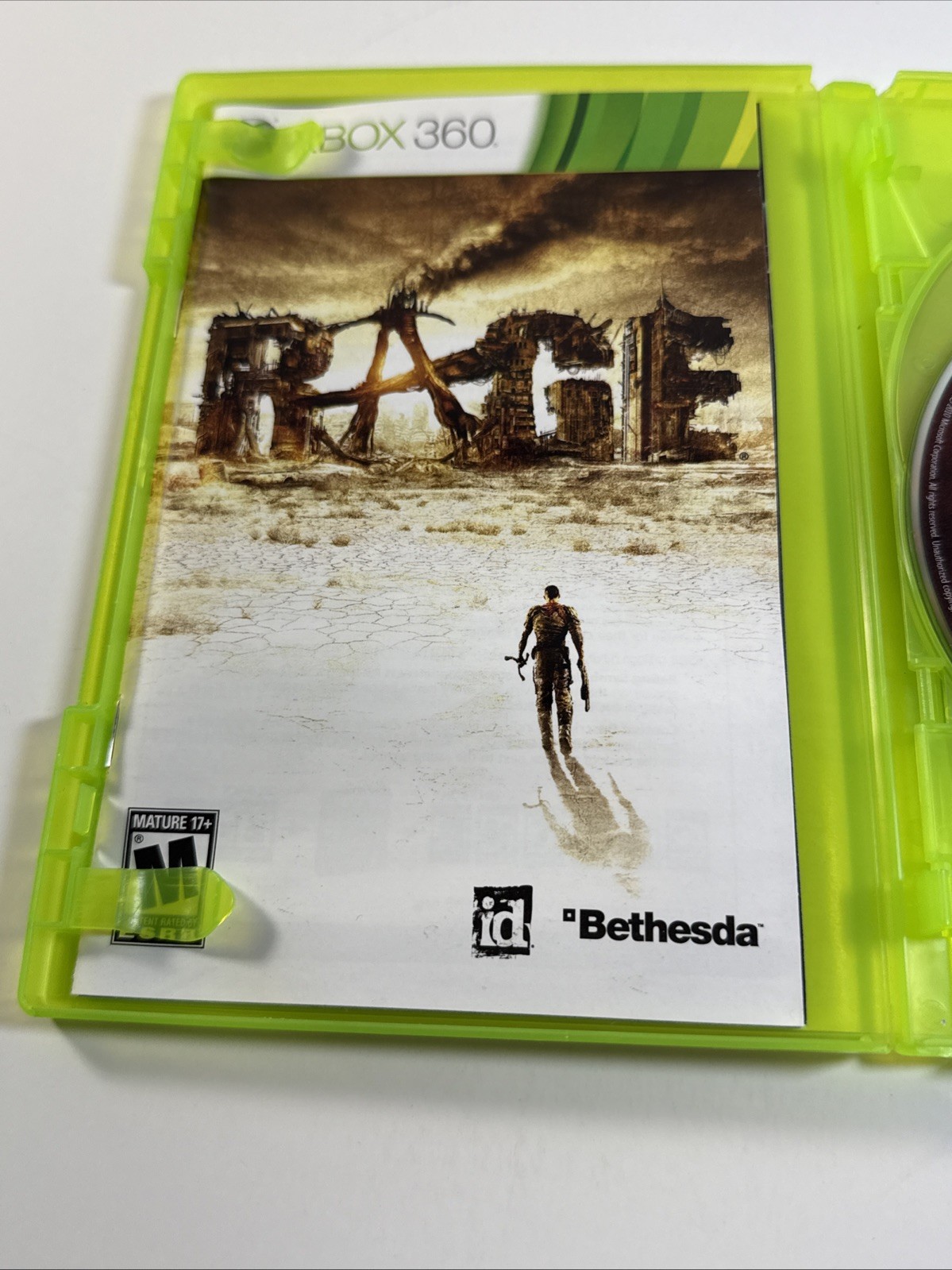 Rage (Microsoft Xbox 360, 2011) Complete Tested Working