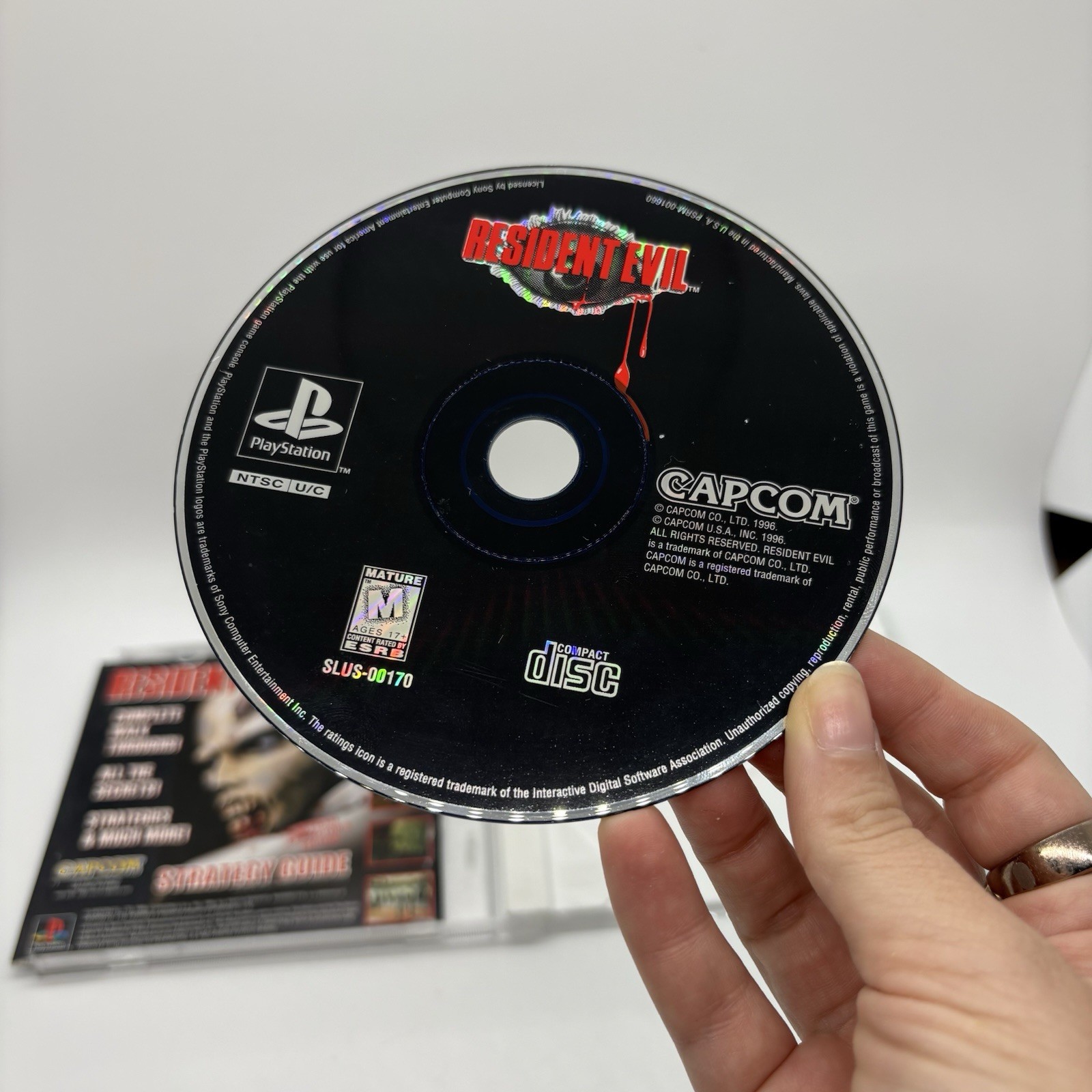 Resident Evil PS1 PlayStation 1 Game & Manual W/Registration Card Only Tested
