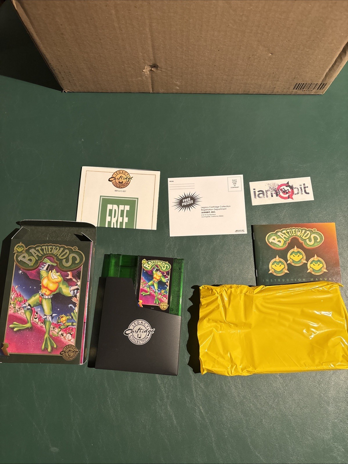 Battletoads Legacy Cartridge Collection Limited Edition of 2000 iam8bit Green