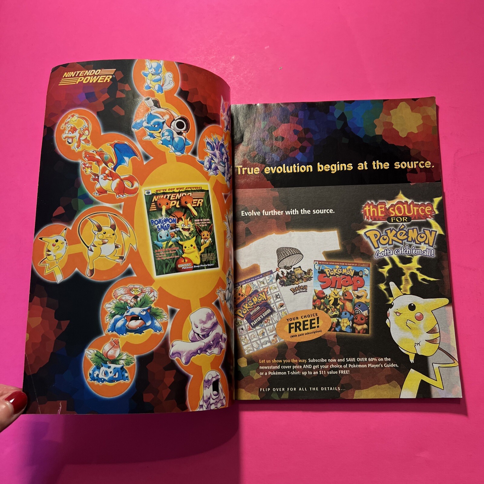 Nintendo Power Volume 123 Hybrid Heaven with Pokemon Insert & Snap Sticker Album