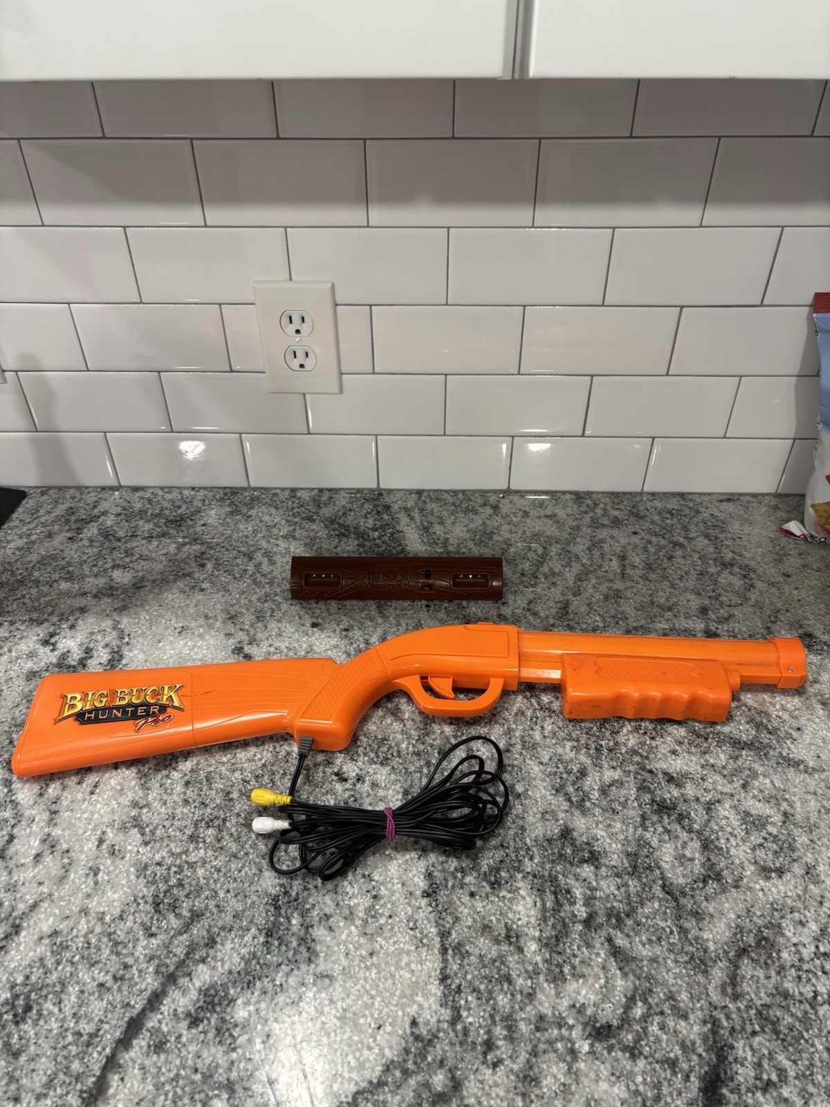 Big Buck Hunter Pro Orange Wired Light Gun . Plug n Play !!TESTED WORKING !!