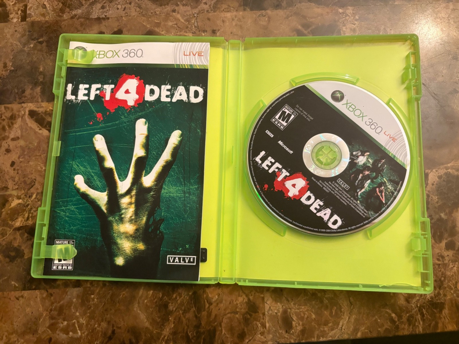 Left 4 Dead (Microsoft Xbox 360, 2008) Zombie Survival Video Games