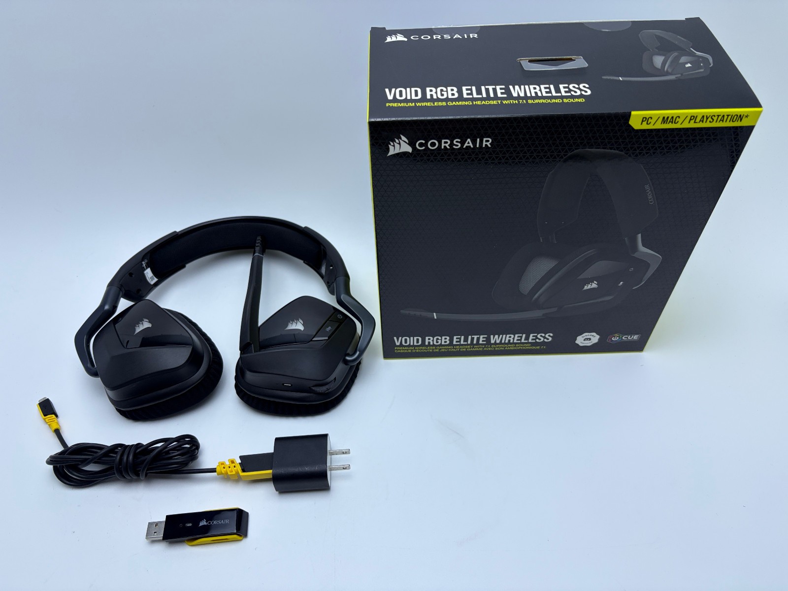 Corsair VOID RGB Elite Wireless Premium Gaming Headset with 7.1 Surround Sound