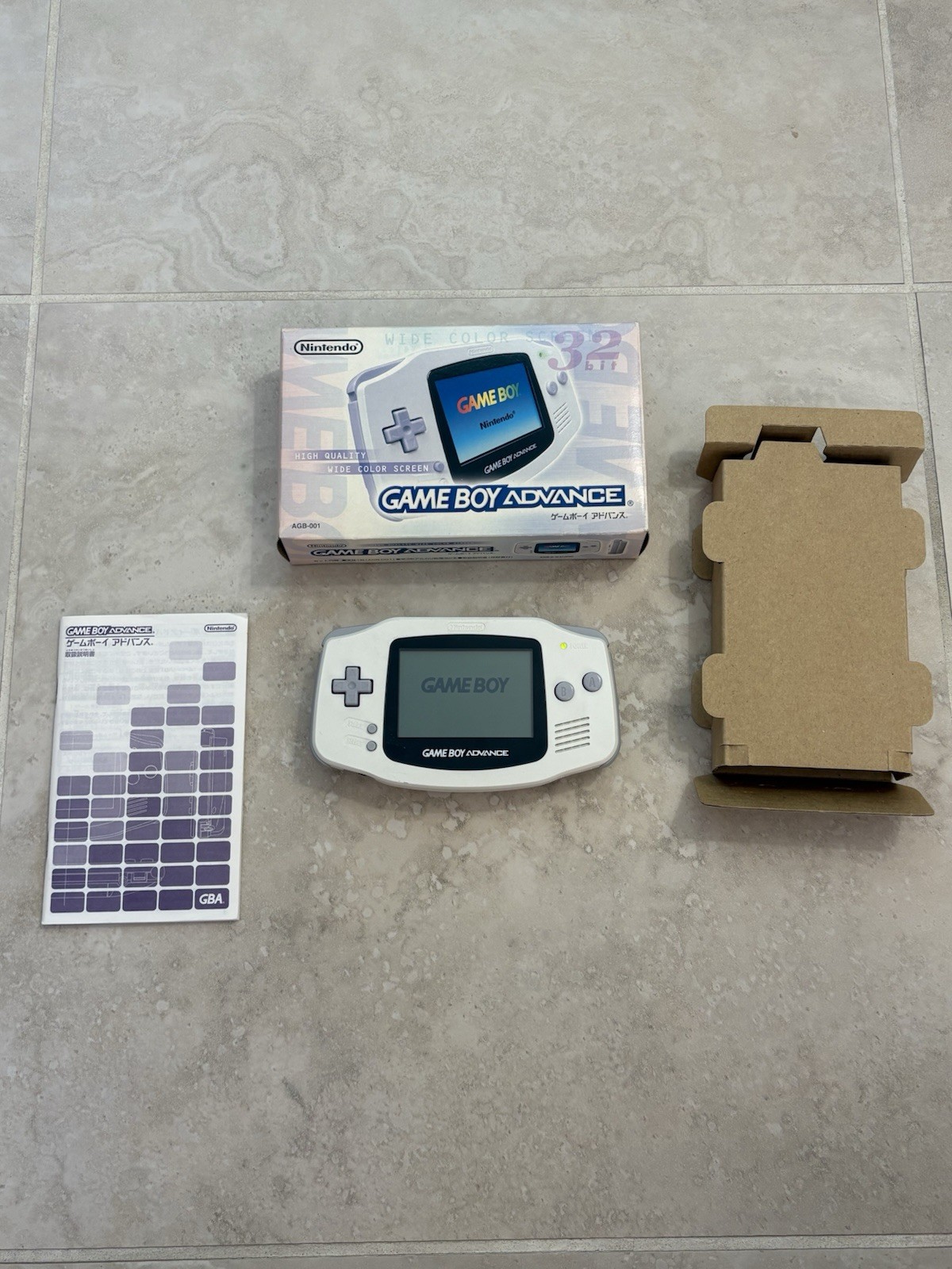 Nintendo Game Boy Advance – CIB – GBA Arctic White – Complete in Box