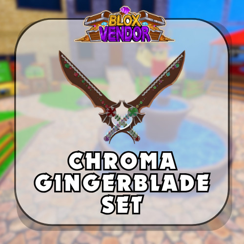 Murder Mystery 2 MM2 | Chroma Gingerblade Set | Godly Knives and Guns