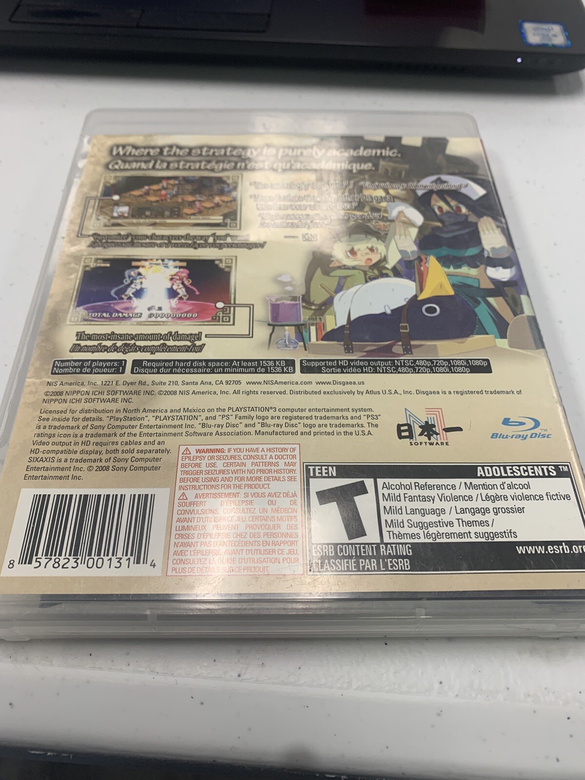 Disgaea 3: Absence of Justice (Sony PlayStation 3, 2008)