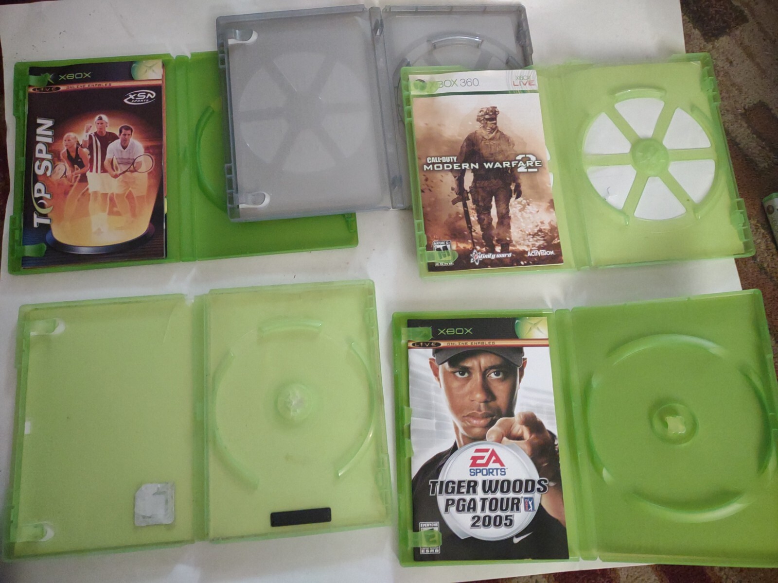 Lot of 12 Multi Platform Empty Game Cases, Manuals, Case Art. Wholesale PS2 Xbox