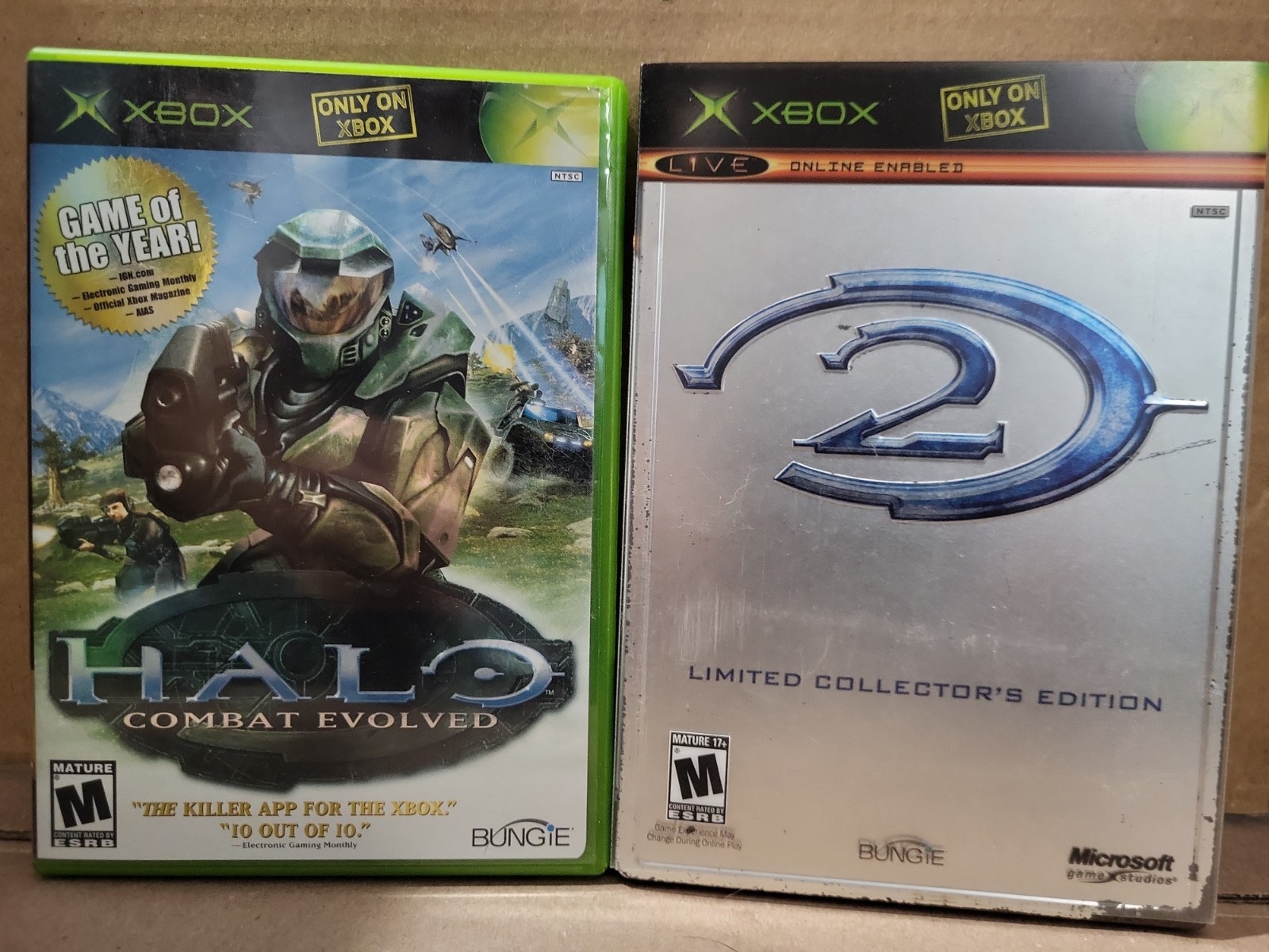 XBOX Halo Combat Evolved & Halo 2 Limited Collectors Edition Pre-owned
