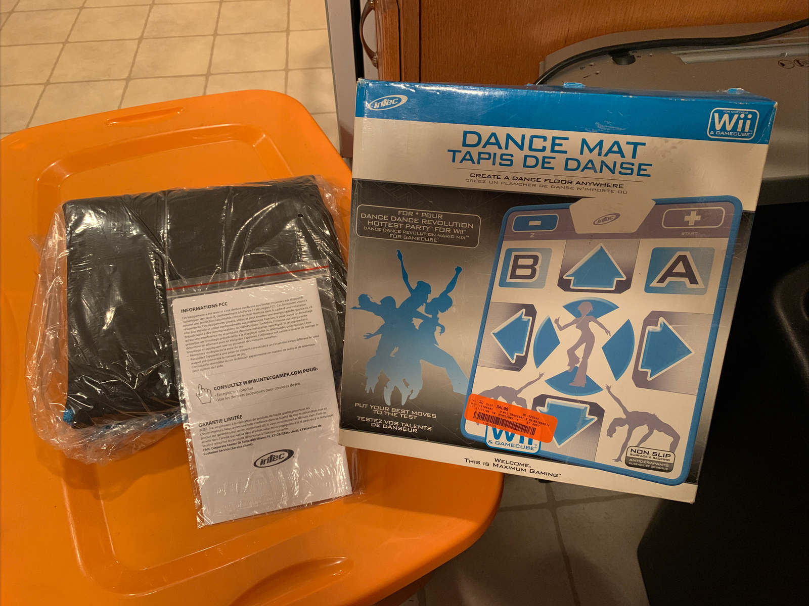 2008 Intec Nintendo Wii & Gamecube Dance Mat Non Slip Very Rare Unique Brand New