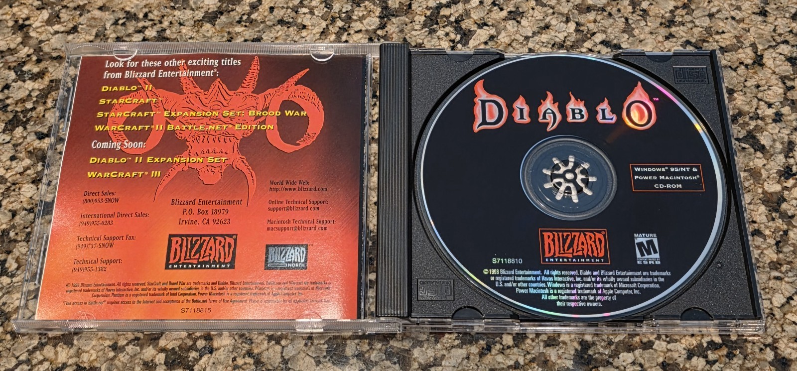 Diablo 1 PC CD-ROM 1998 Video Game