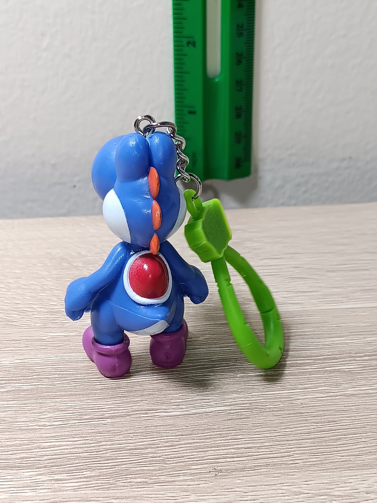 *FREE SHIP* 2″ DARK BLUE YOSHI BackPack Buddies Clip Keychain Super Mario