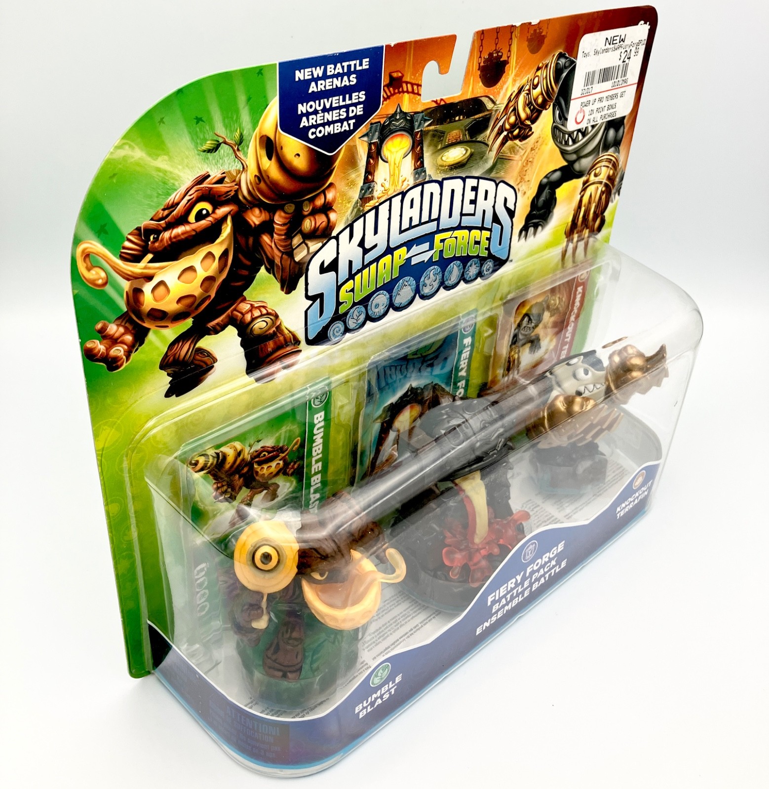 Skylanders Swap Force Fiery Forge Battle Pack Bumble Blast Knockout NEW SEALED