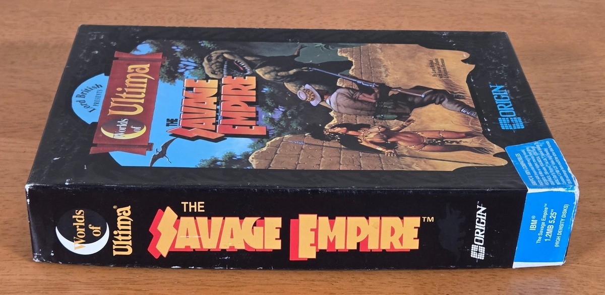 Worlds of Ultima Savage Empire Origin IBM PC Big Box Game 5.25″ Disk No Map 1990