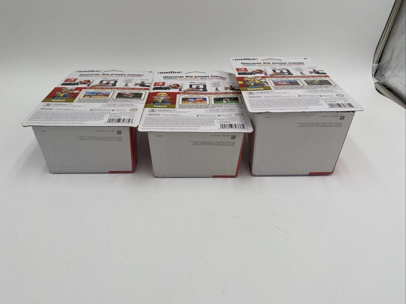 NINTENDO AMIIBO SUPER MARIO ODYSSEY MARIO + PEACH + BOWSER WEDDING SET OF 3 NEW