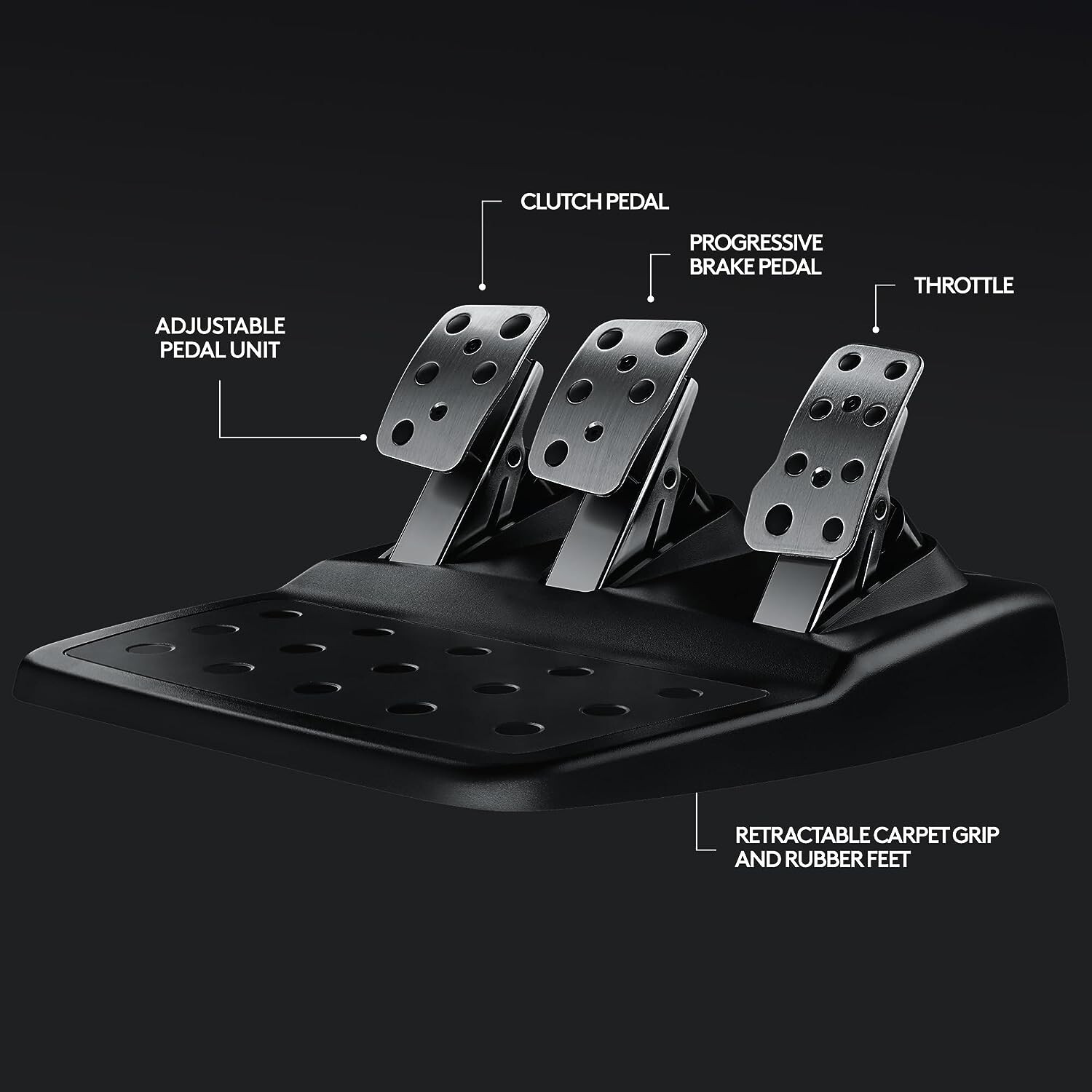 Logitech – G29 Driving Force Racing Wheel and Floor Pedals for PS5, PS4, PC, Mac