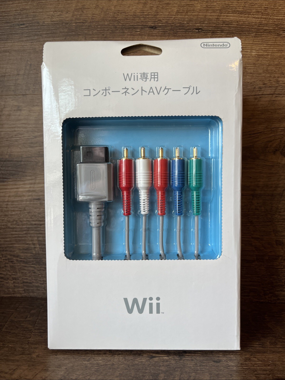 NEW Rare Nintendo Wii OEM Component Video Cables Red/Blue/Green AV Cords JAPAN