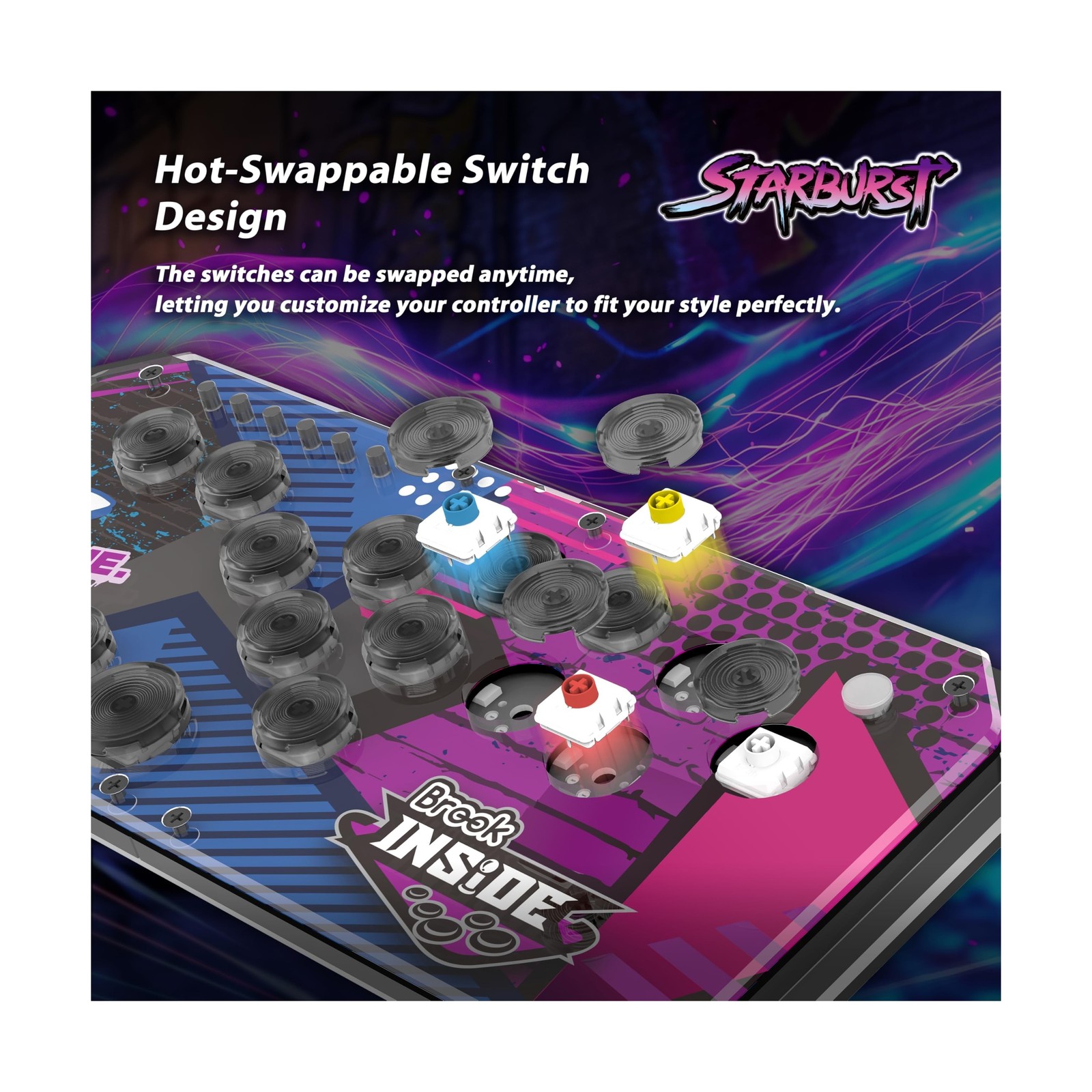 Brook Fighter Starburst All-Button Arcade Controller for PS5, PS4, Xbox Serie…
