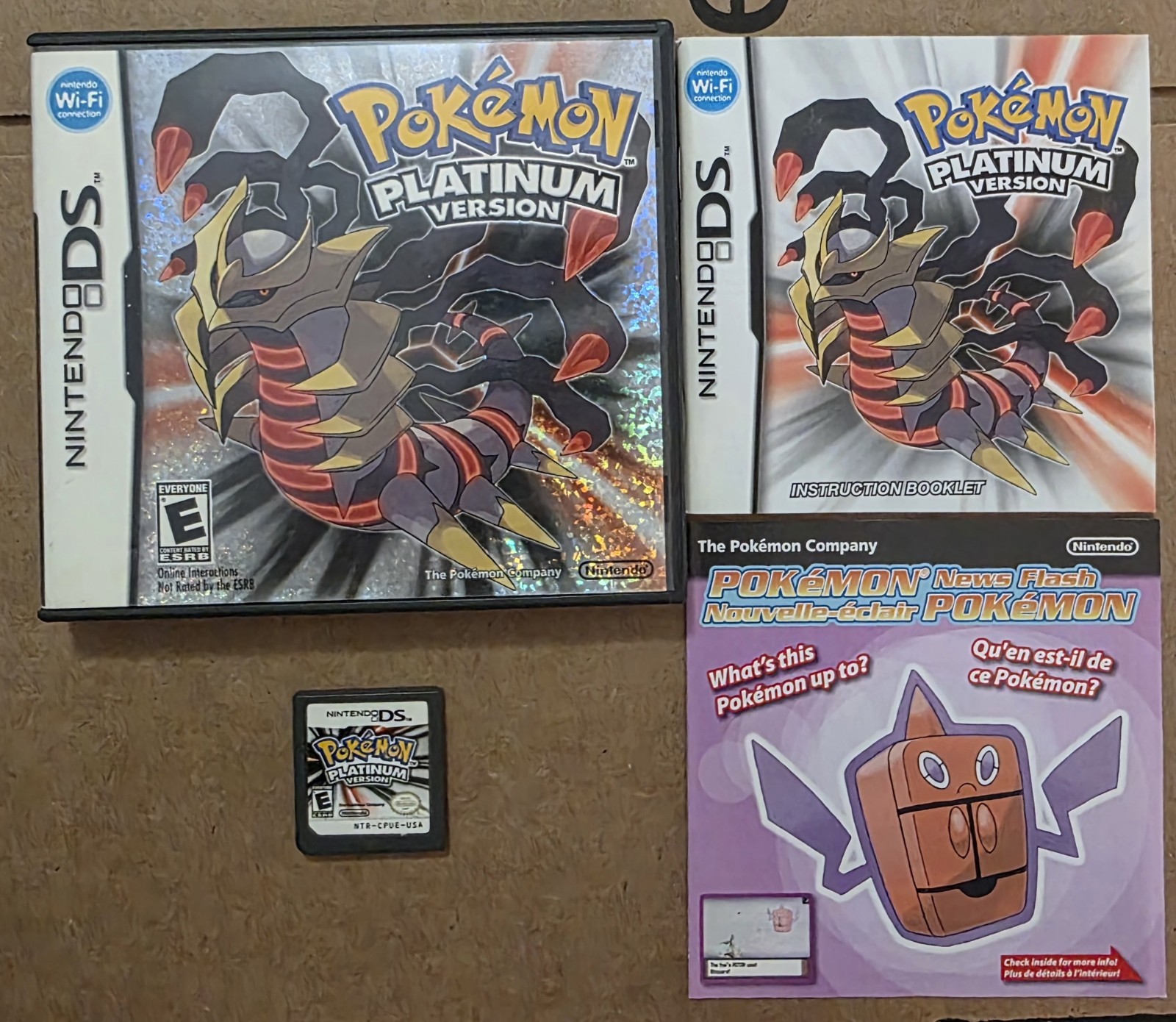 Pokemon Platinum Version (Nintendo DS) CIB Complete – Authentic & Tested