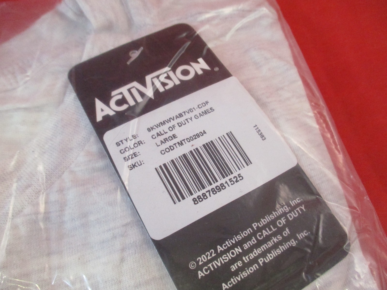 Call Of Duty Warzone Bounty Hunters Activision Promo White T-Shirt Men’s L *NEW*