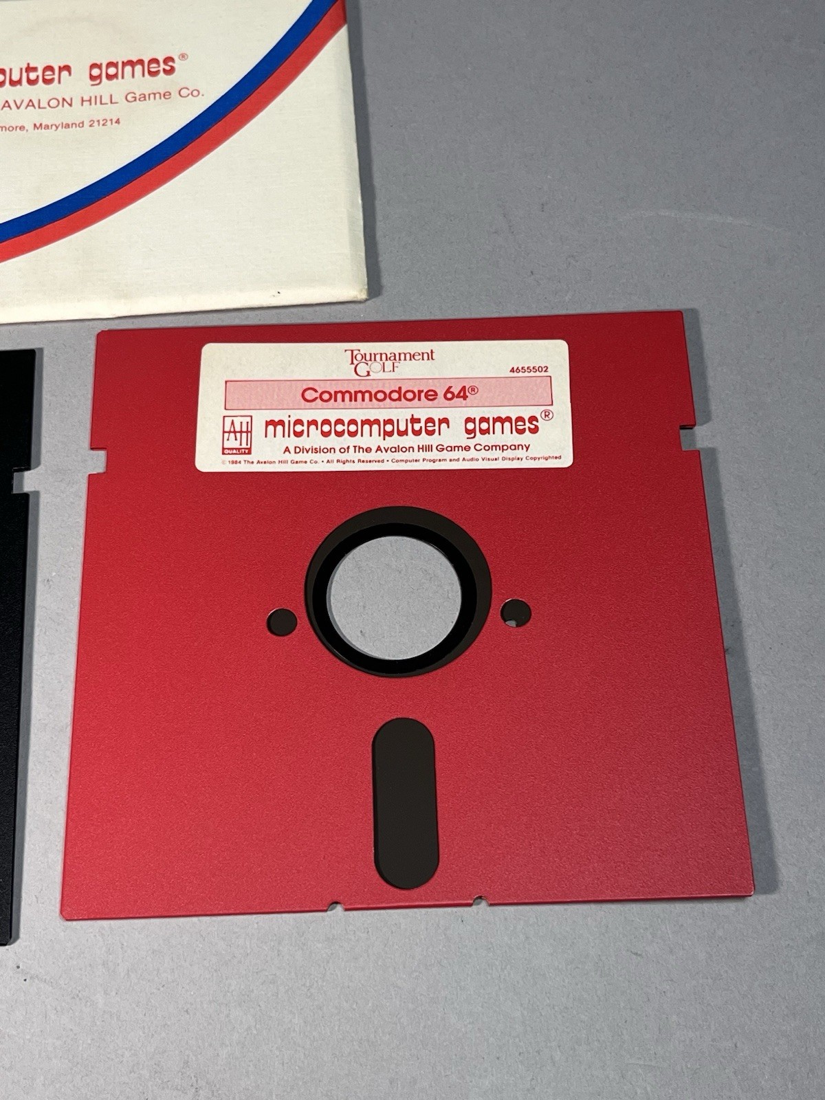 Sports Illustrated Tournament Golf Microcomputer Apple II & Commodore 64 Game