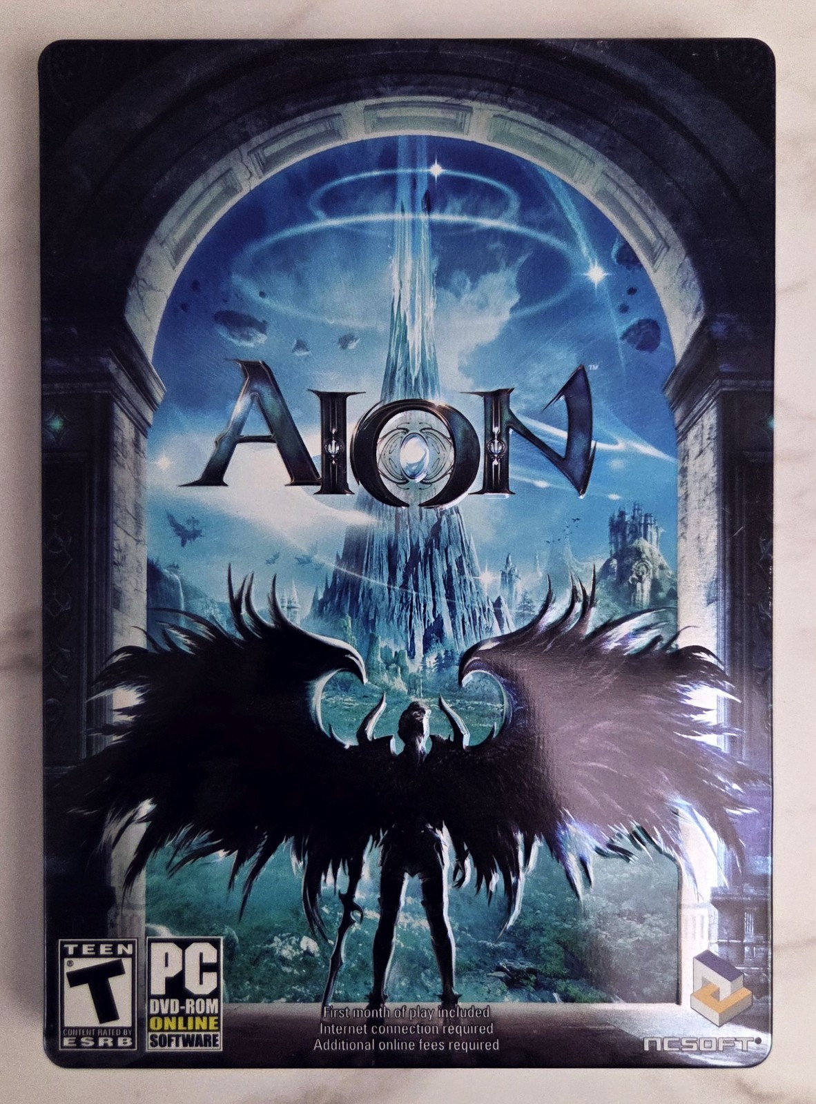 AION PC CDROM 2 Disc Steelbook Edition NCSoft w/Manual Excellent Condition