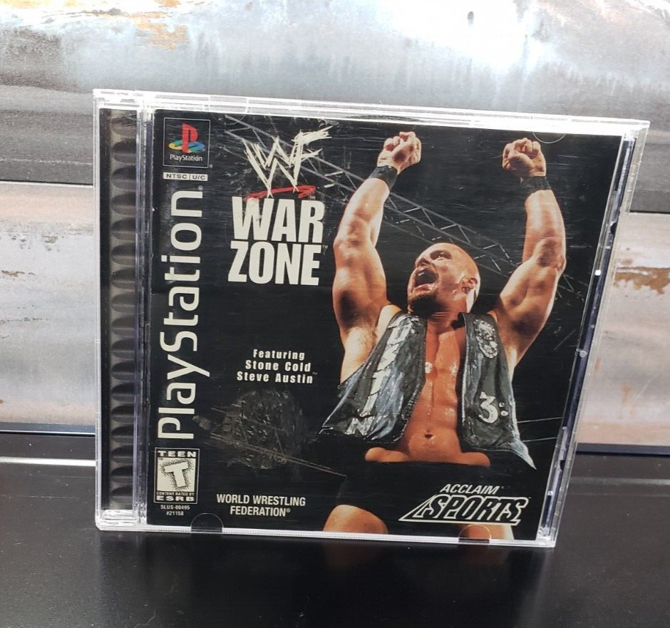 WWF Warzone – (Sony Playstation 1, PS1, 1998) CIB Complete TESTED
